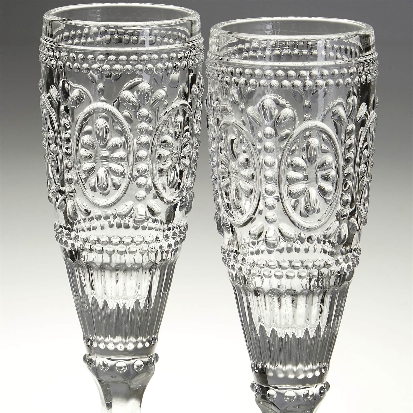 Fleur Champagne Glasses - Set of 2