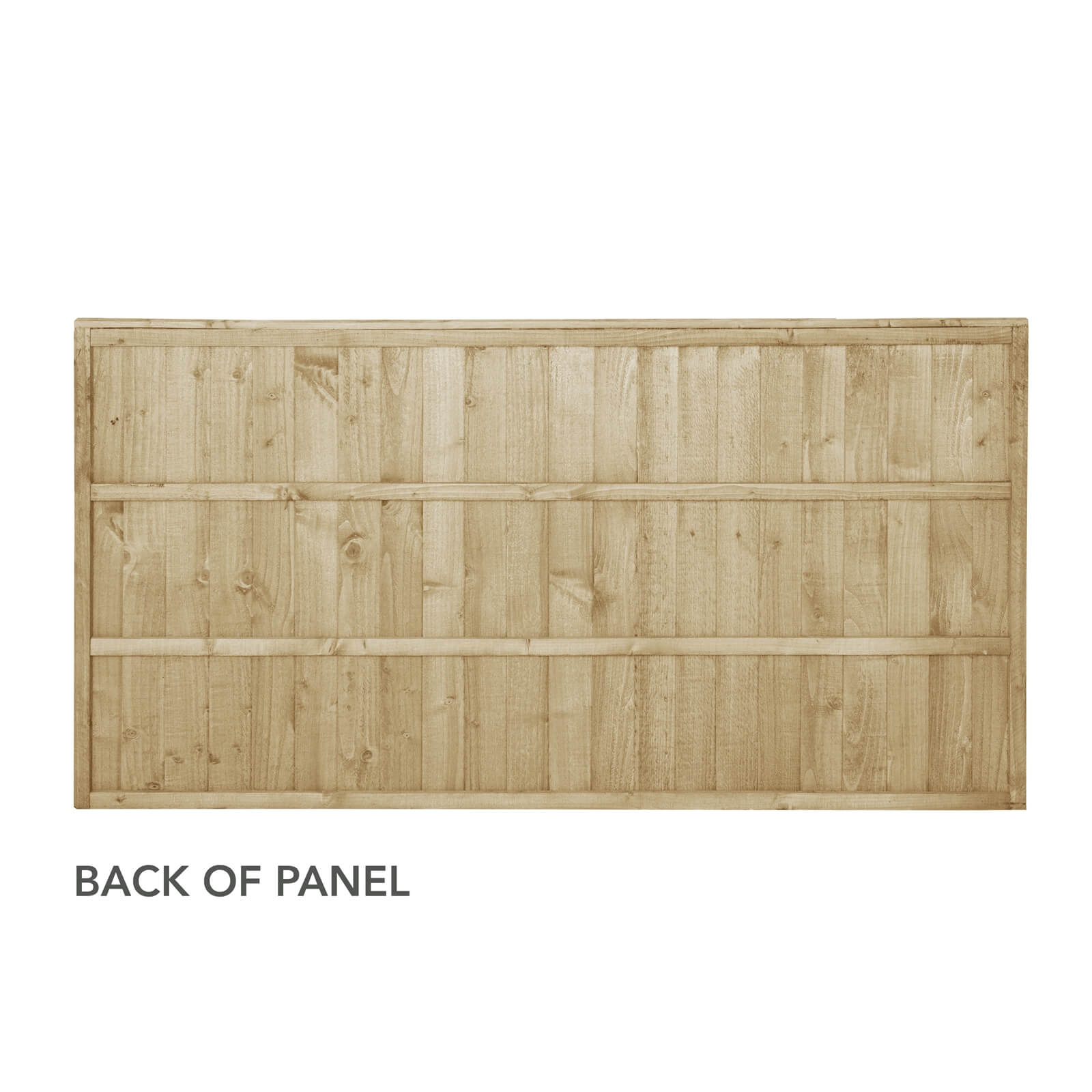 6ft x 3ft (1.83m x 0.91m) Pressure Treated Closeboard Fence Panel - Pack of 3