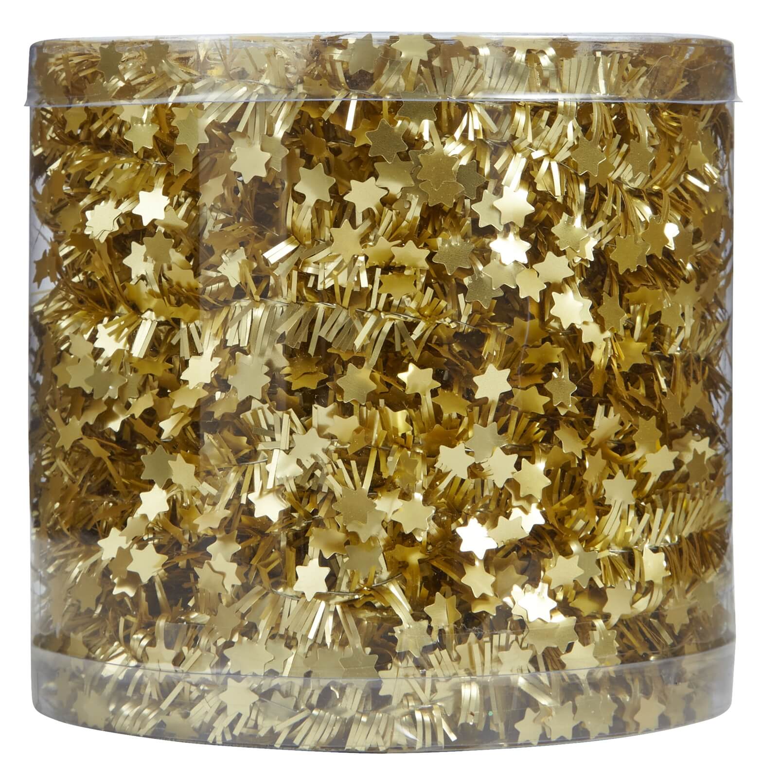 Gold Christmas Tinsel Tub - 8m