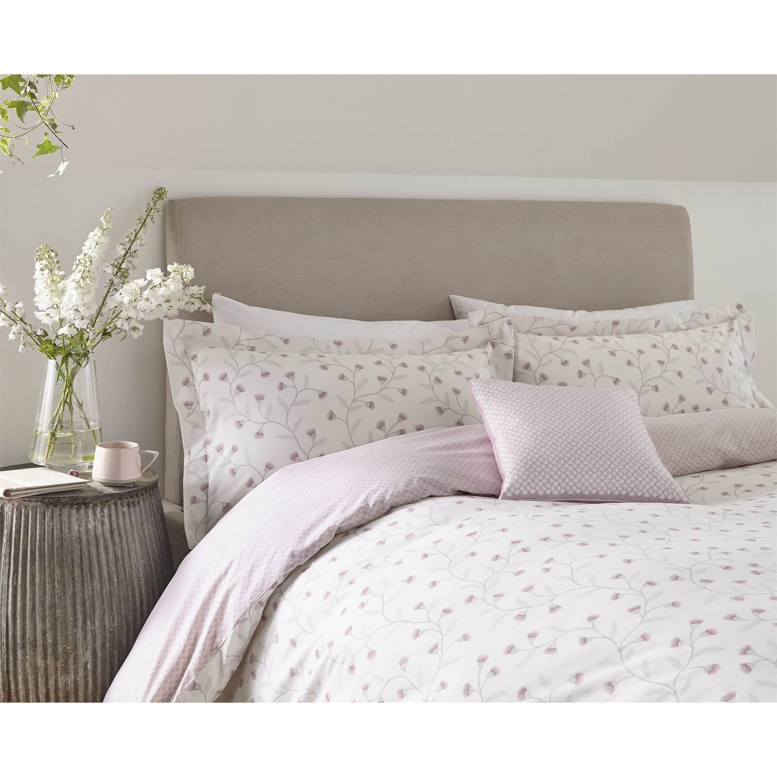 Sanderson Home Everly Duvet Cover Set - Double - Heather