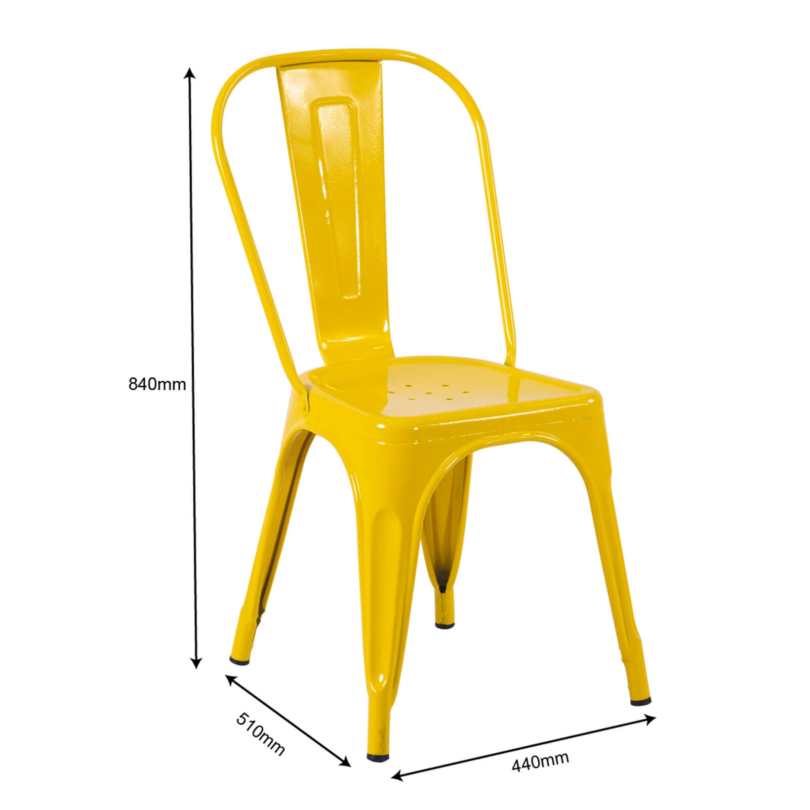 Billy Bistro Chair - Set of 2 - Yellow