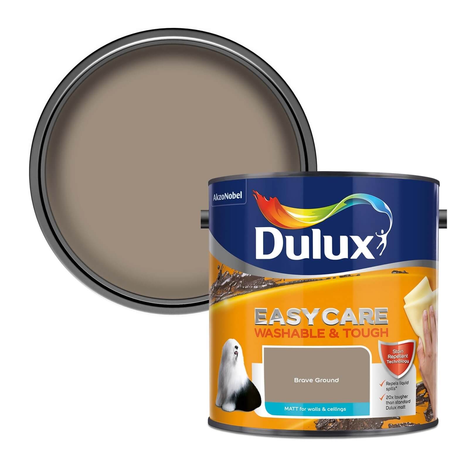 Dulux Easycare Washable & Tough Brave Ground Matt Paint - 2.5L