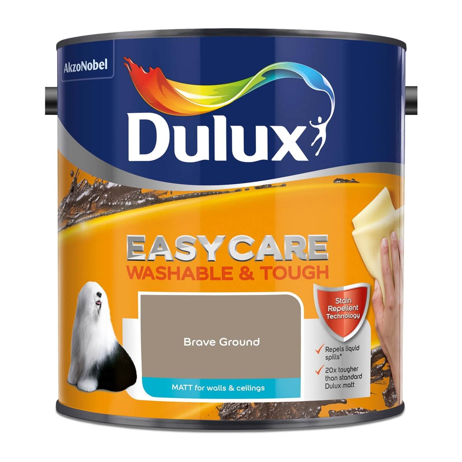 Dulux Easycare Washable & Tough Brave Ground Matt Paint - 2.5L