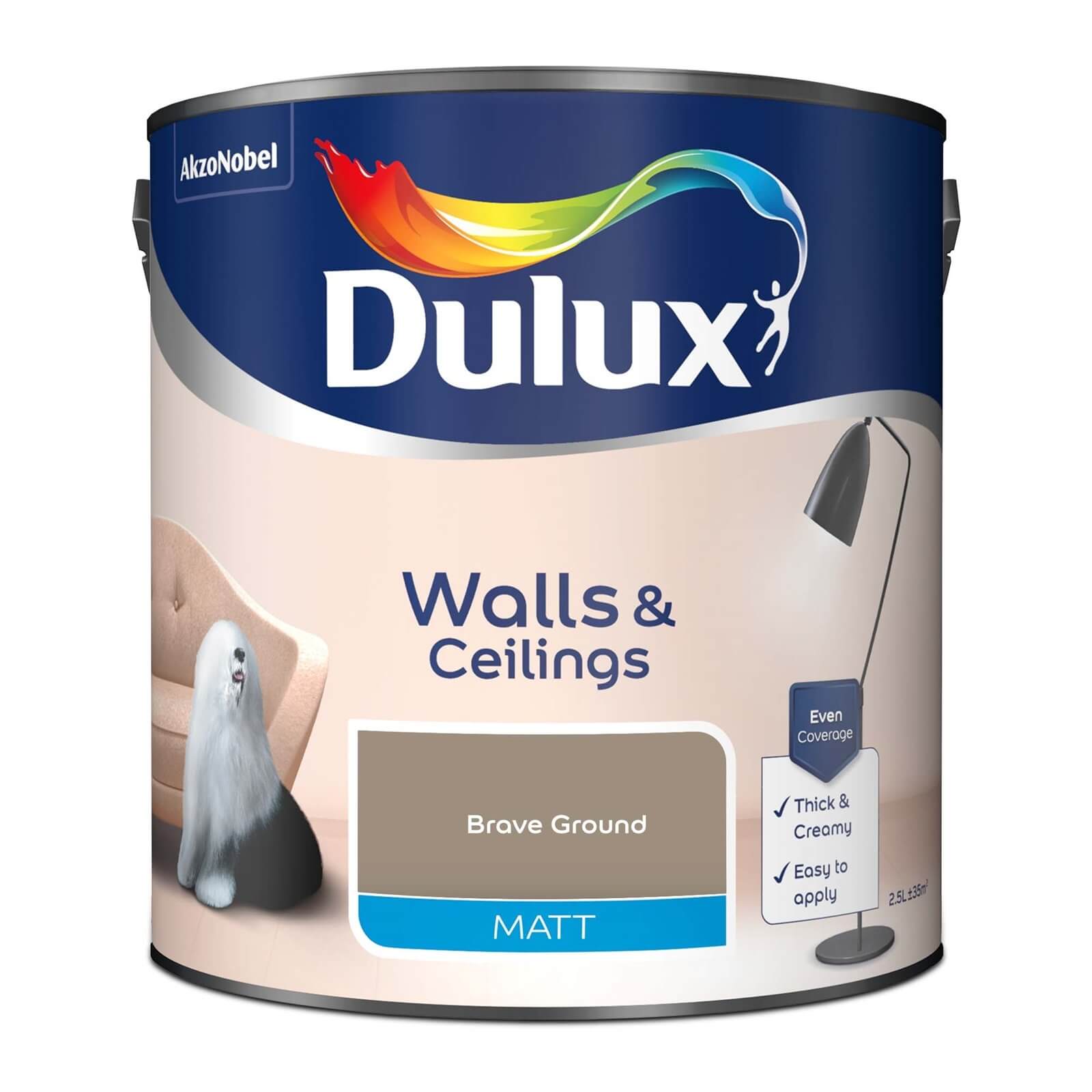 Dulux Brave Ground Matt Emulsion Paint - 2.5L