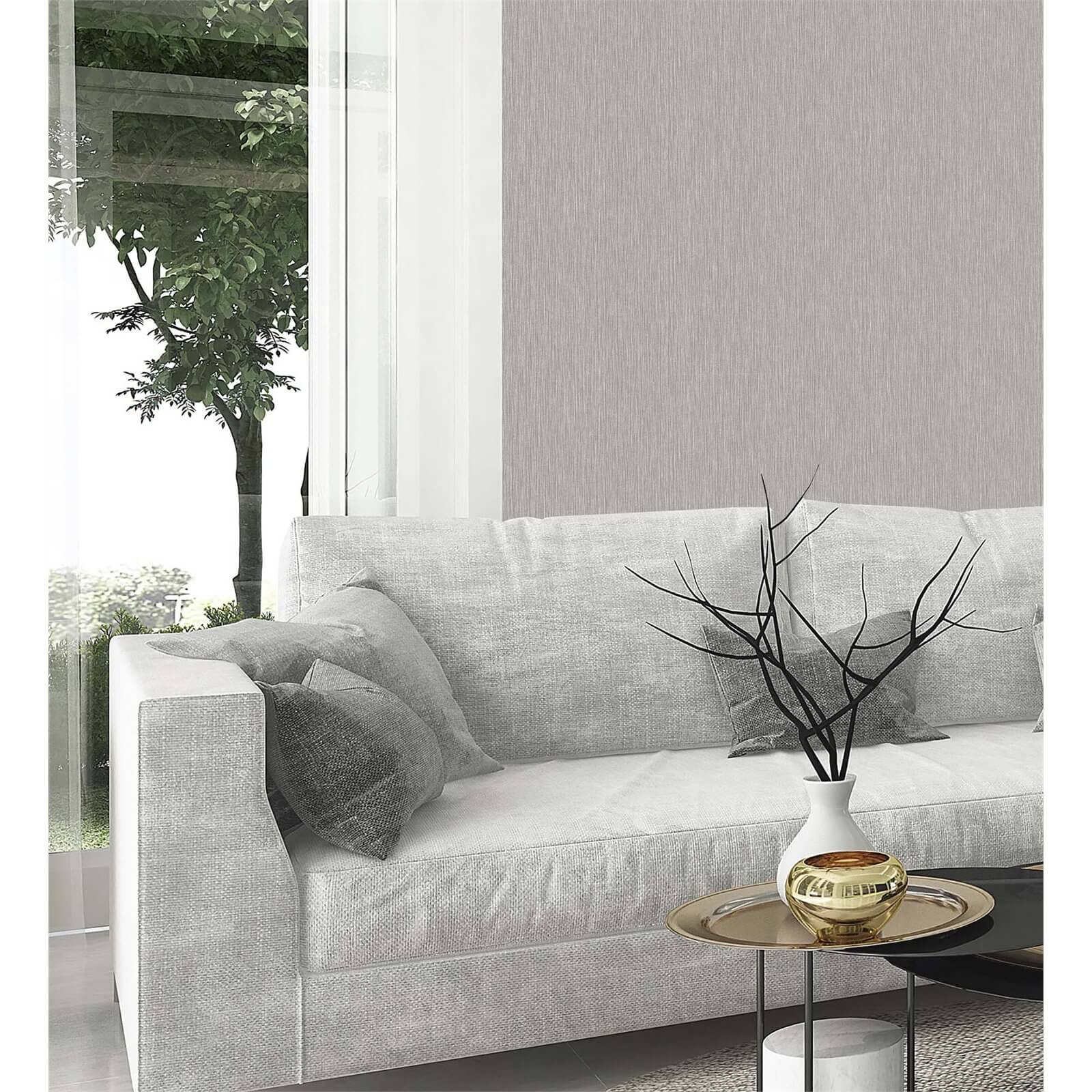 Belgravia Decor Amara Silver Texture Wallpaper