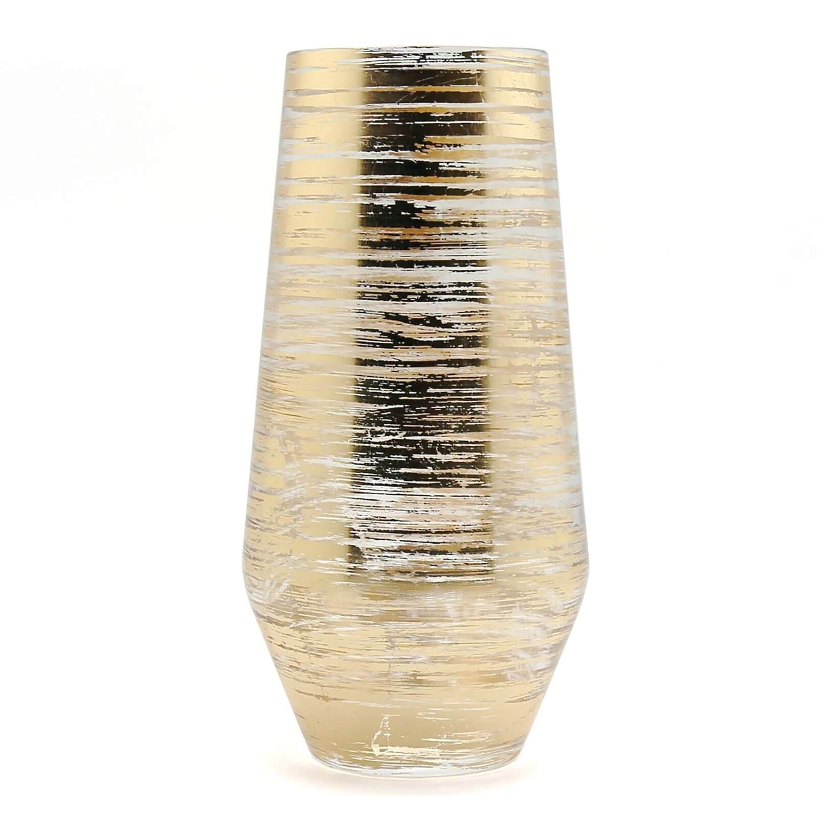 Glass Gold Pattern Vase