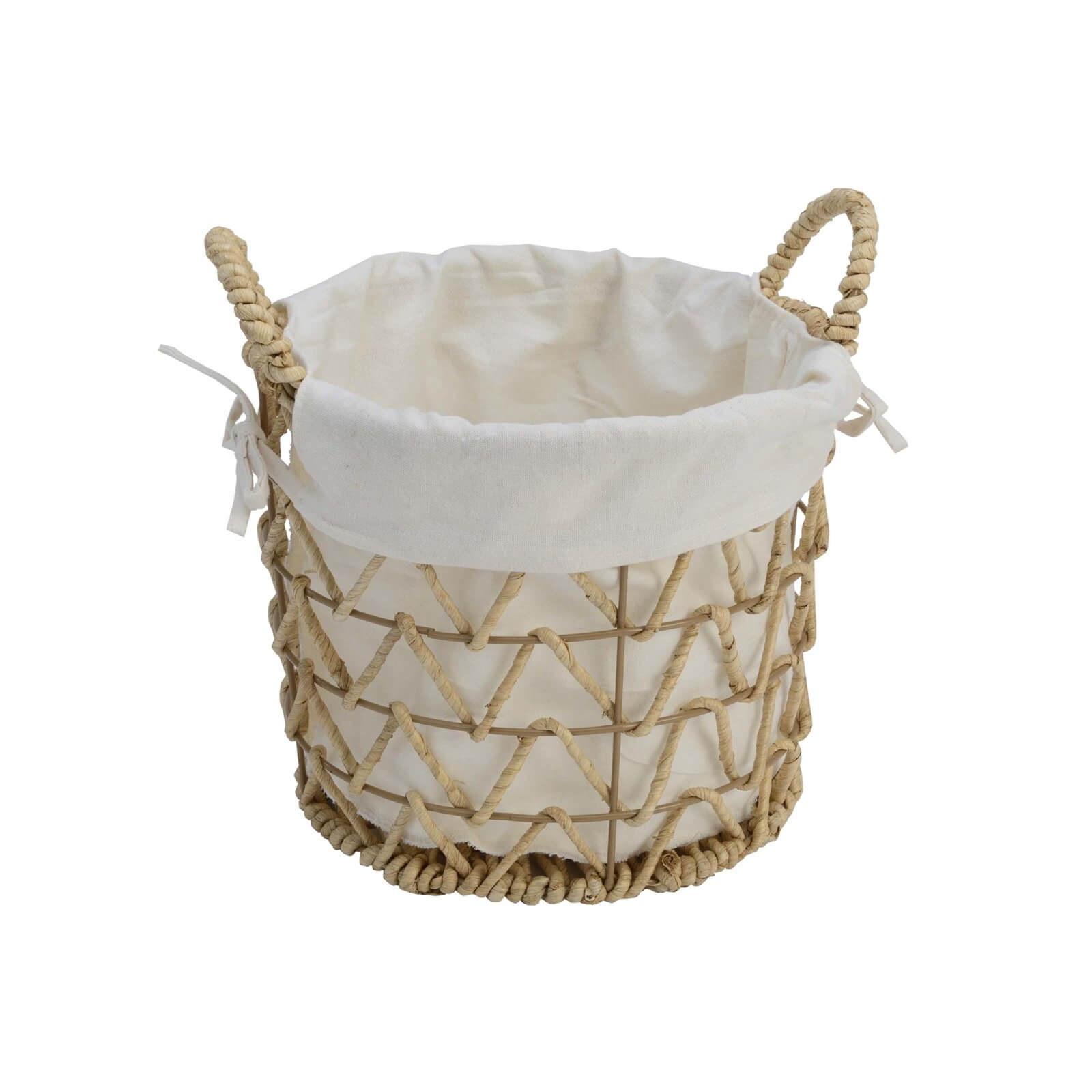 Rattan Storage Basket with Lining