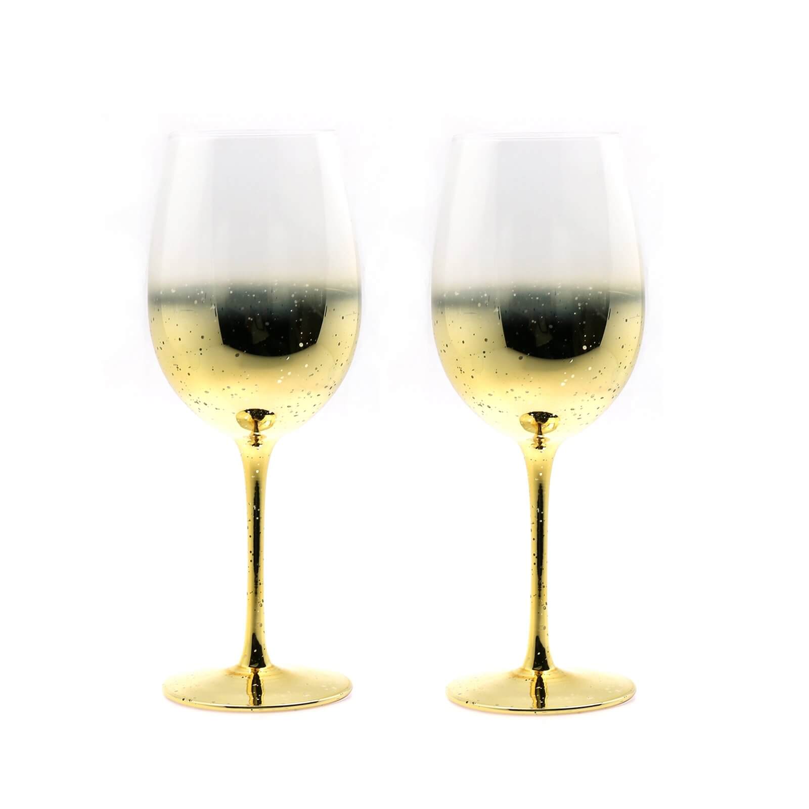 Wine Glasses - Set of 2 - Champagne Gold