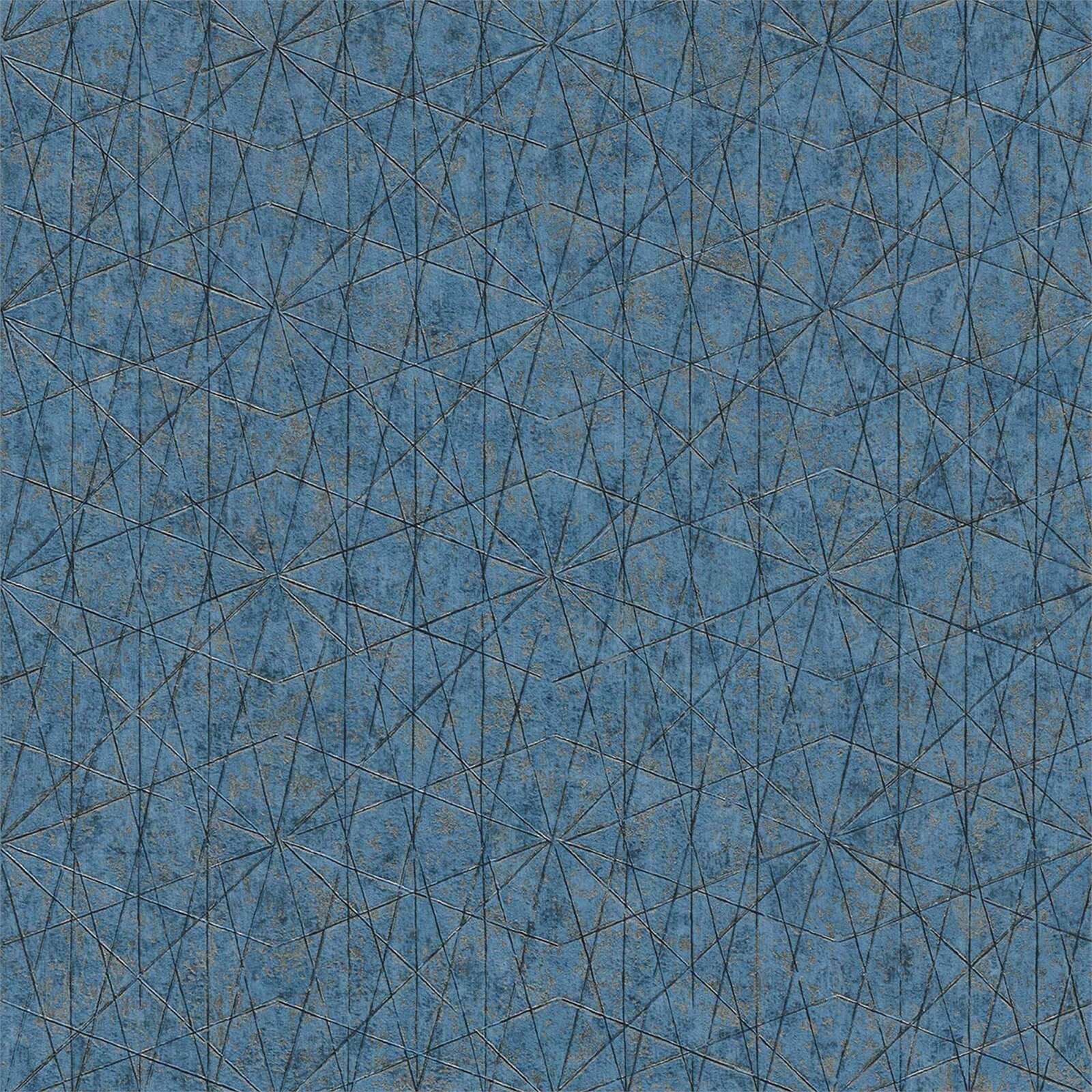 Grandeco Wari Blue Wallpaper