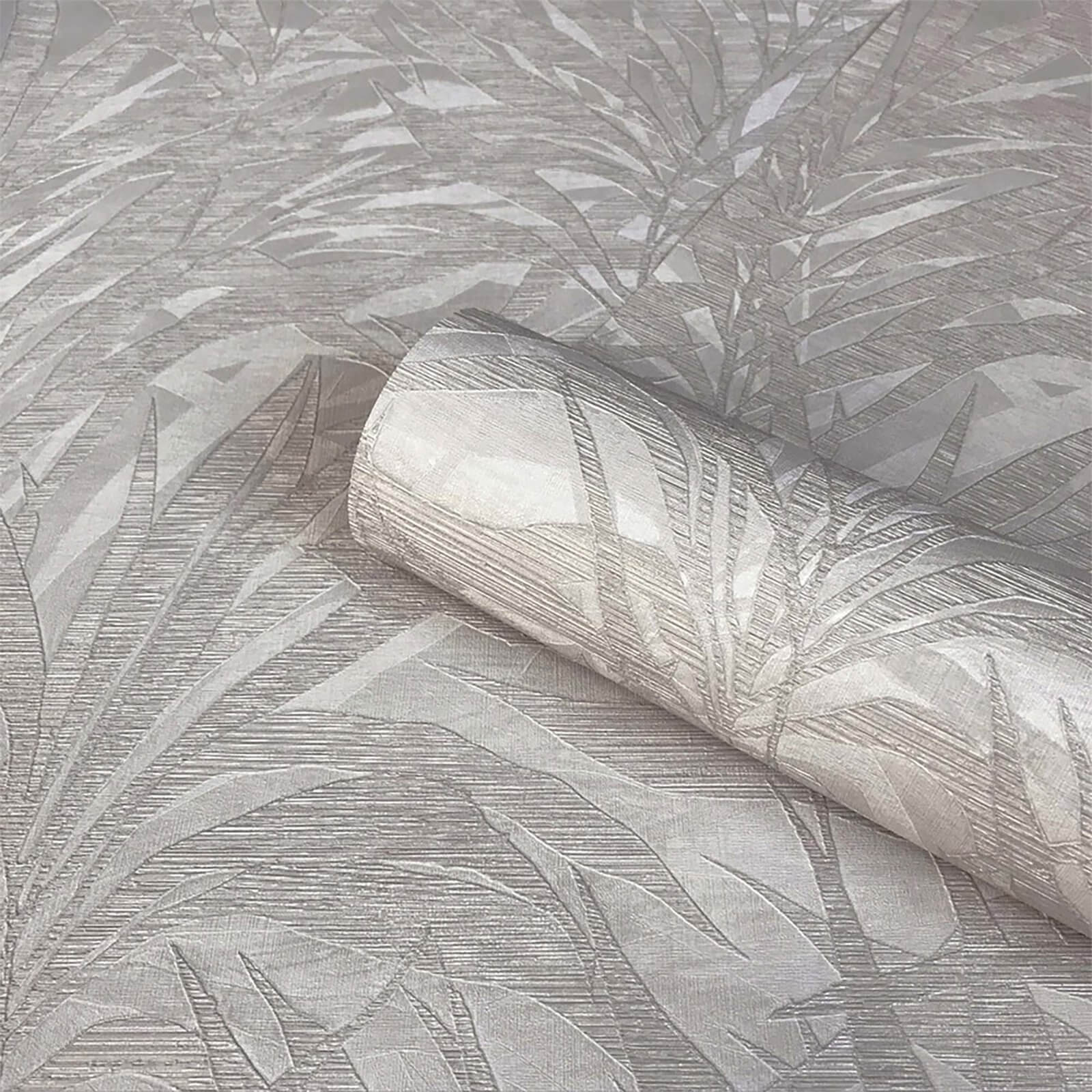 Belgravia Decor Palm Grey/Silver Wallpaper