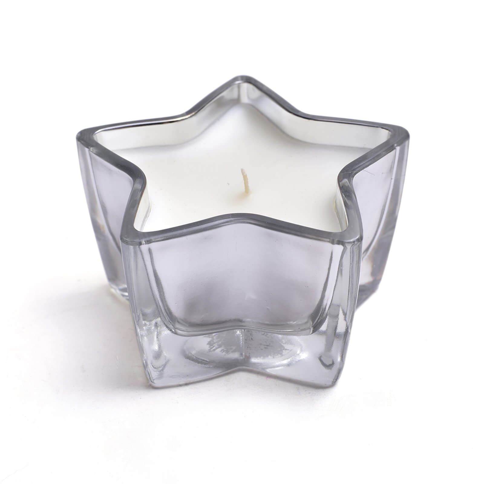 Silver Star Candle - Cinnamon & Ginger