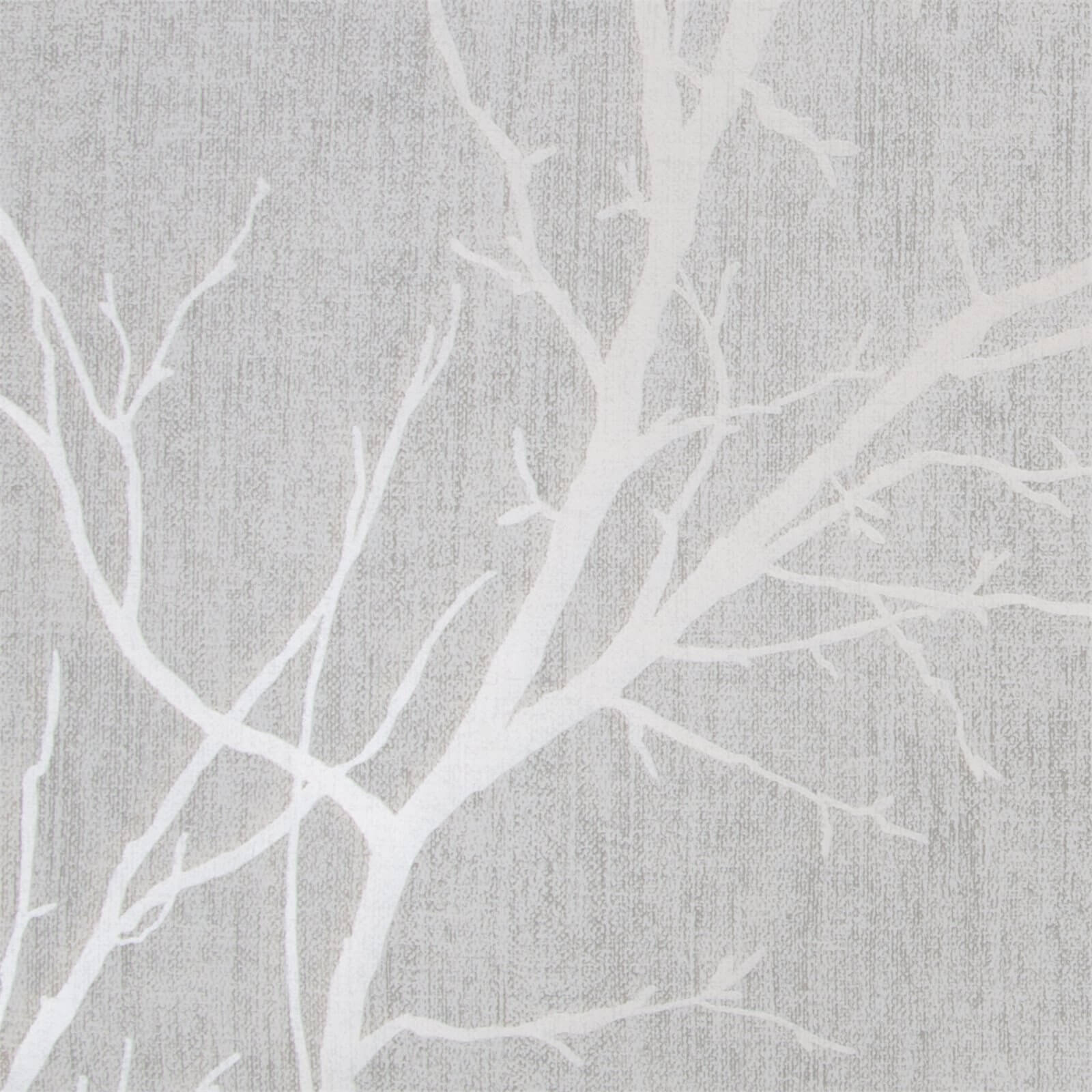 Fresco Winter Tree Wallpaper - Grey