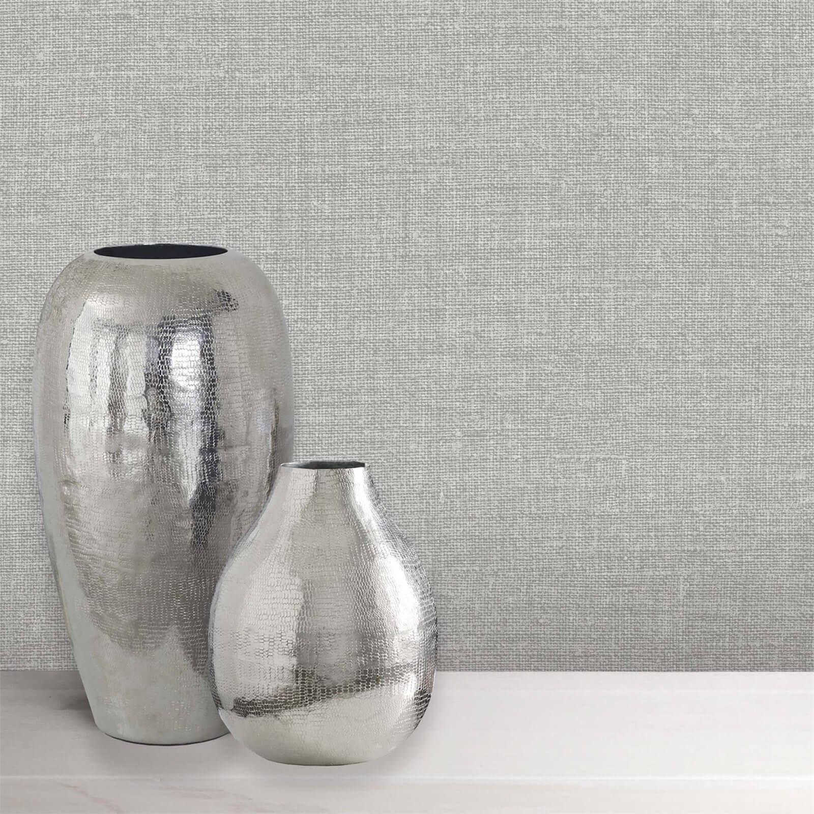 Belgravia Decor Organica Silver Texture Wallpaper