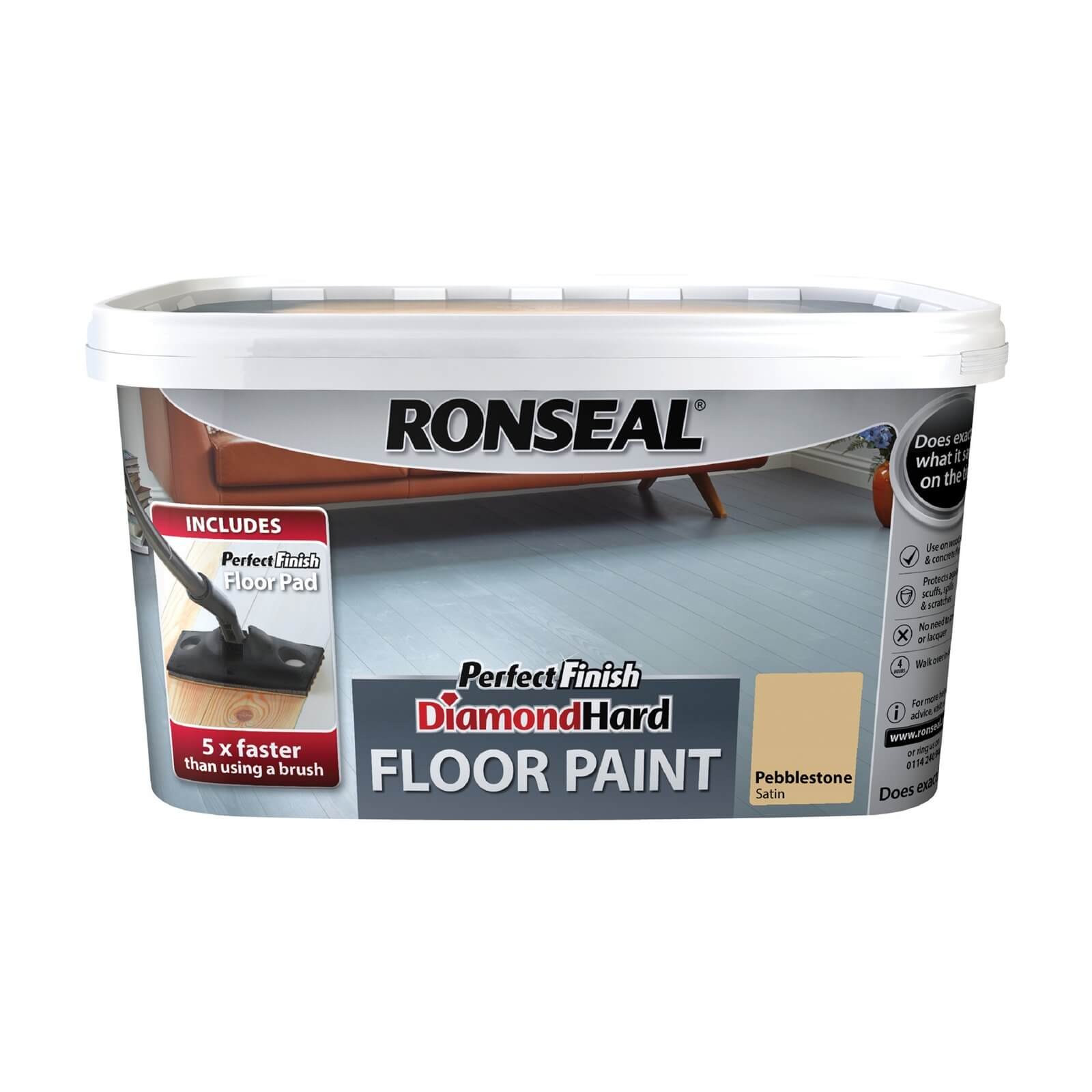 Ronseal Pebblestone - Perfect Finish Diamond Hard Floor Paint - 2.5L