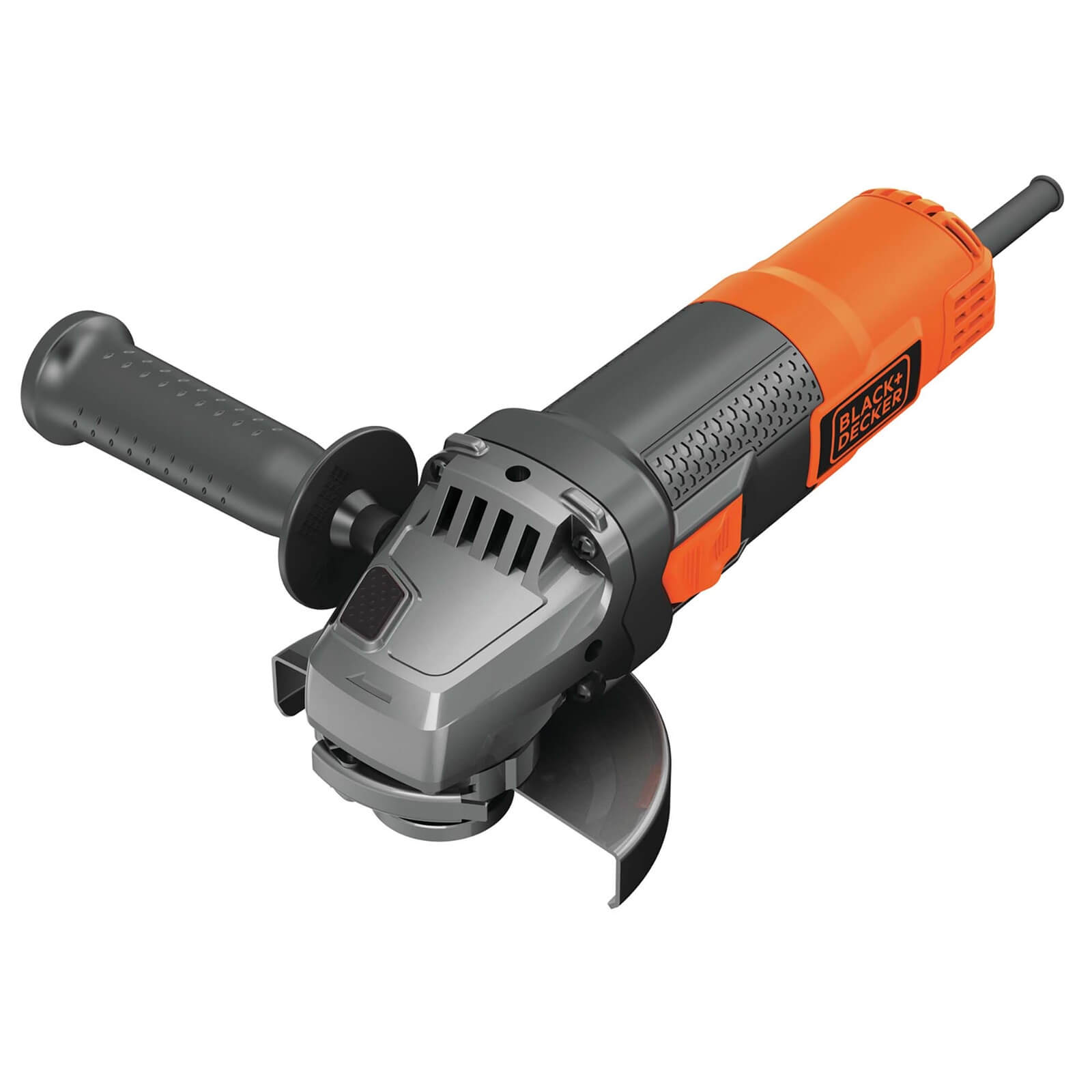 BLACK+DECKER 115mm 900W Corded Angle Grinder with Kit Box (BEG210K-GB)