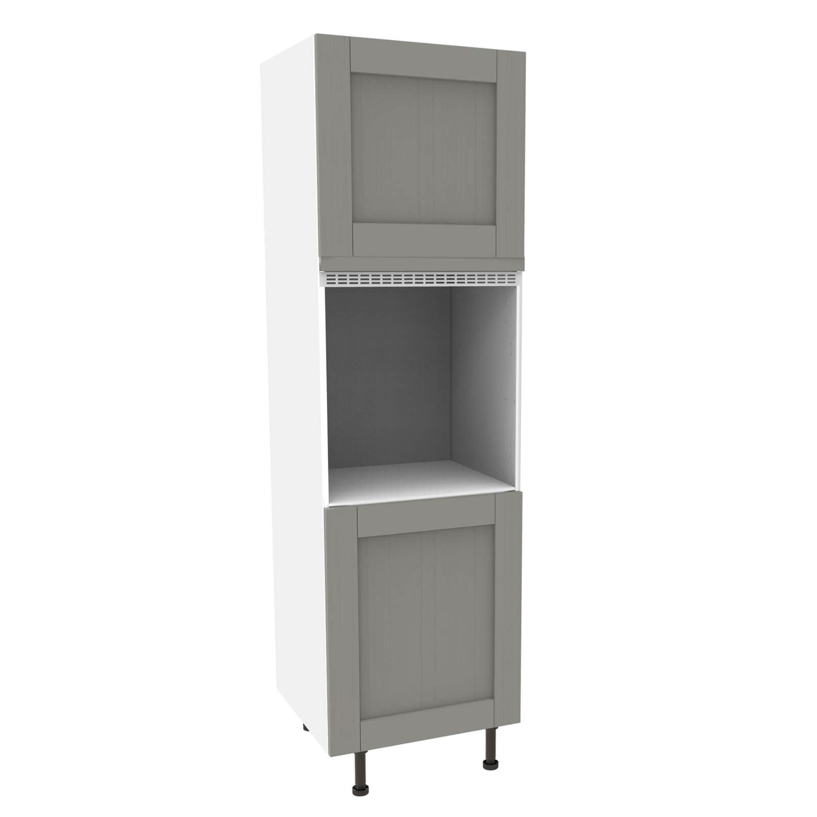 Timber Shaker Grey Single Oven Tower