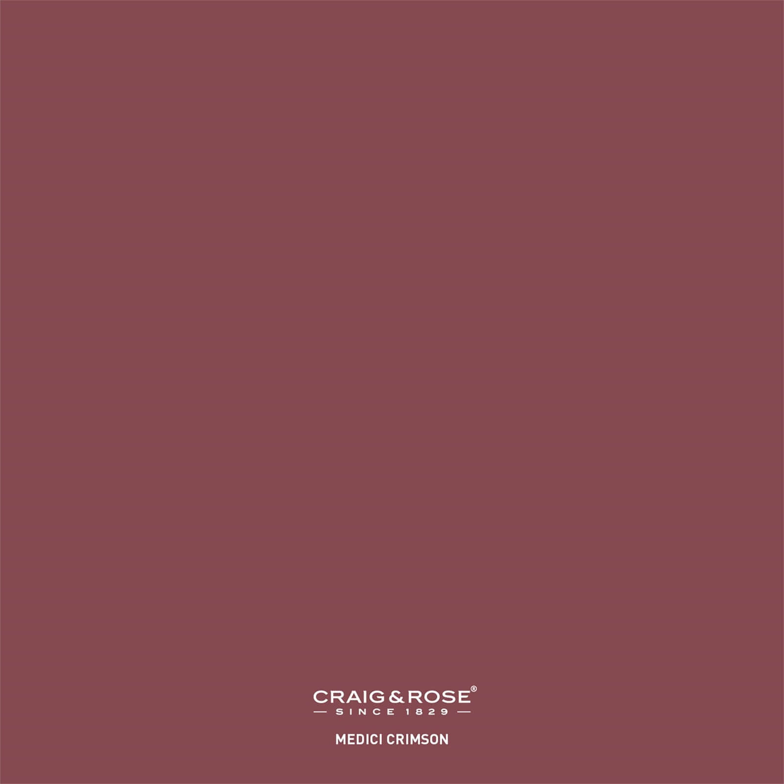 Craig & Rose 1829 Matt Emulsion Paint Medici Crimson - Colour Patch