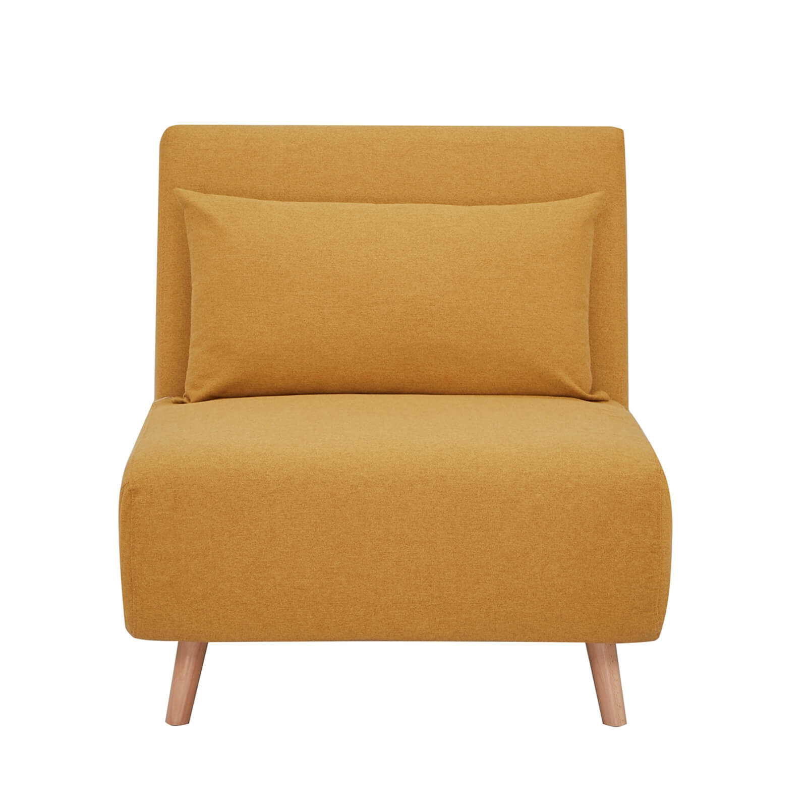 Freya Folding Chair Bed Ochre Homebase