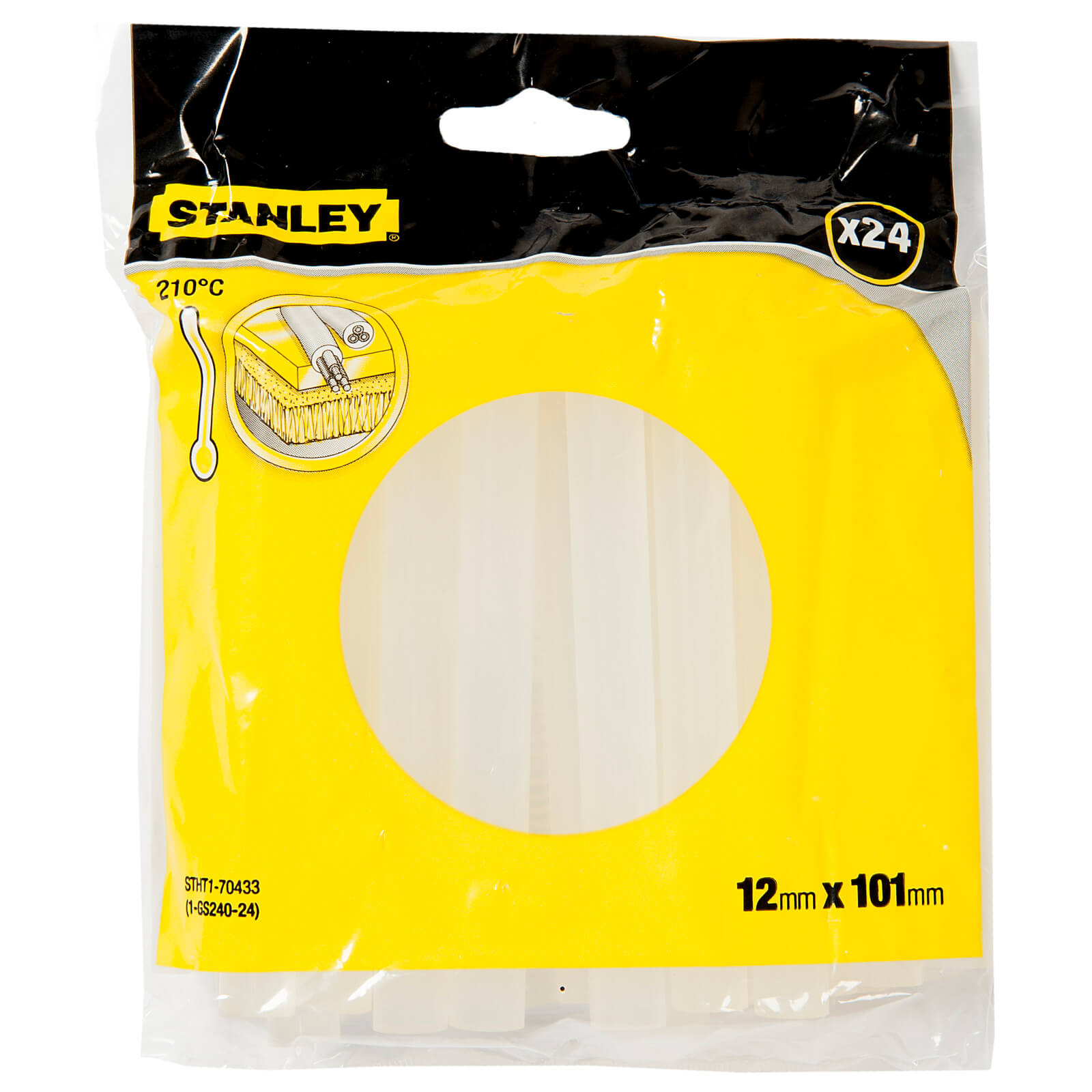 STANLEY General Purpose 12x101 mm Glue Stick – Pack of 24 (STHT1-70433)