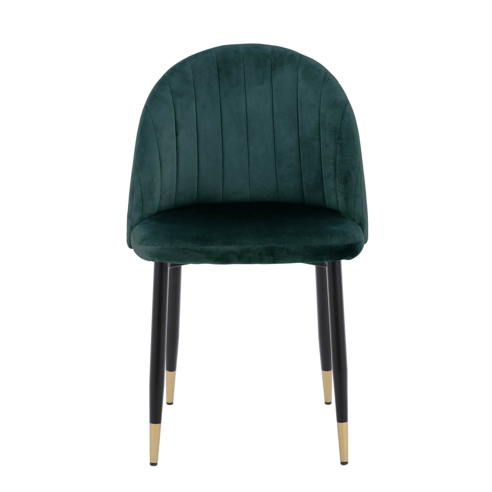 Illona Velvet Dining Chairs - Set of 2 - Emerald