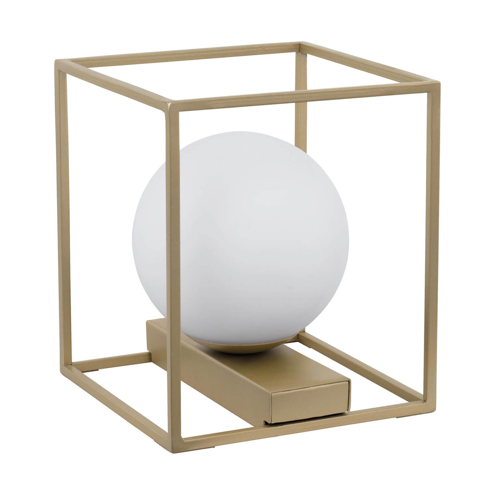 EGLO Vallaspra Stylish Champagne Caged Table Lamp
