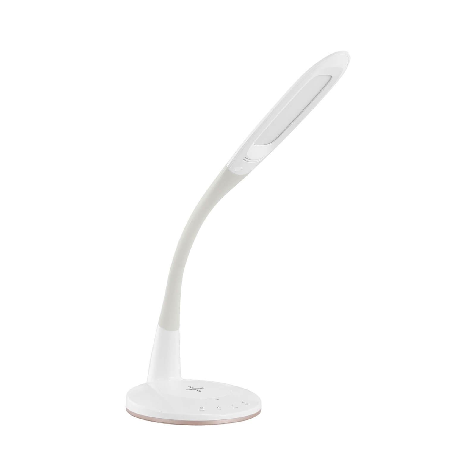 EGLO Trunca Curved Arm Lamp With Wireless Charge
