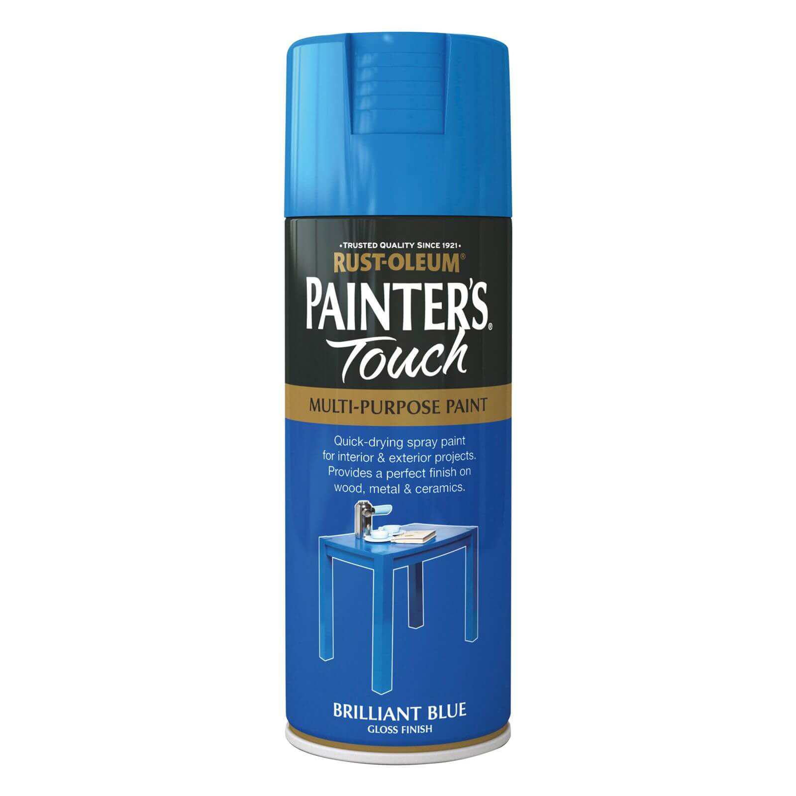Rust-Oleum Gloss Spray Paint - Brilliant Blue - 400ml