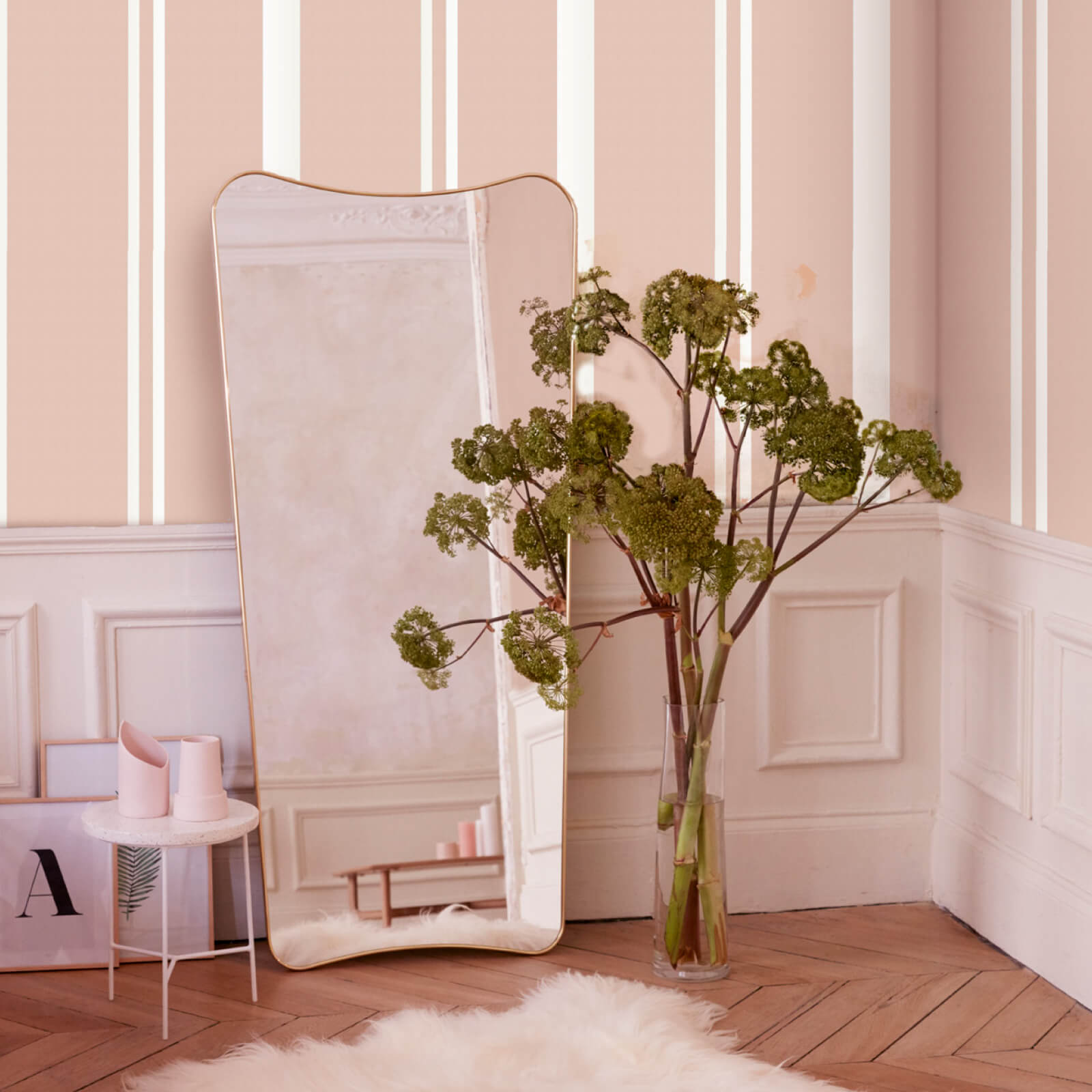 Elle Decoration Simplicity Pink Wallpaper