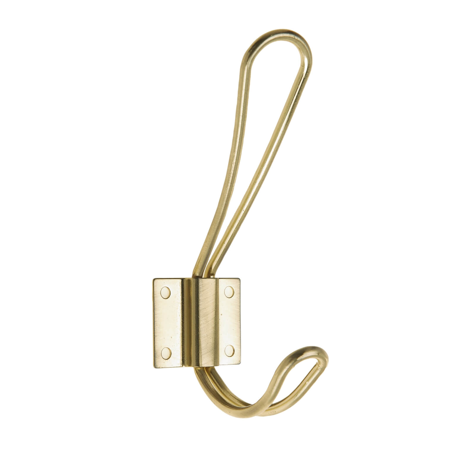 Wire Hook - Brushed Brass