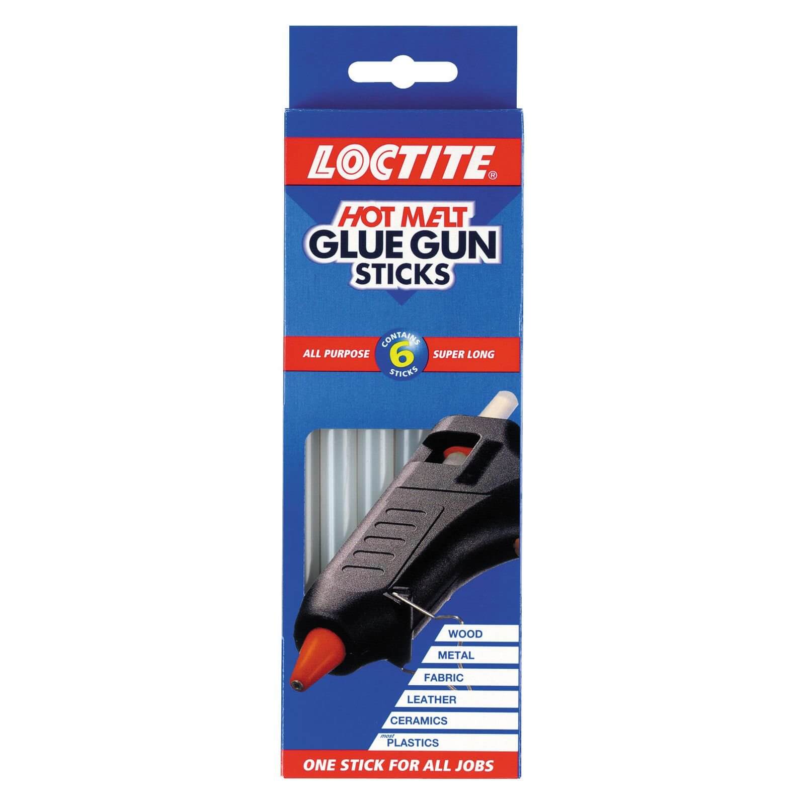 Loctite Hot Melt Glue Sticks - Translucent - 6 piece