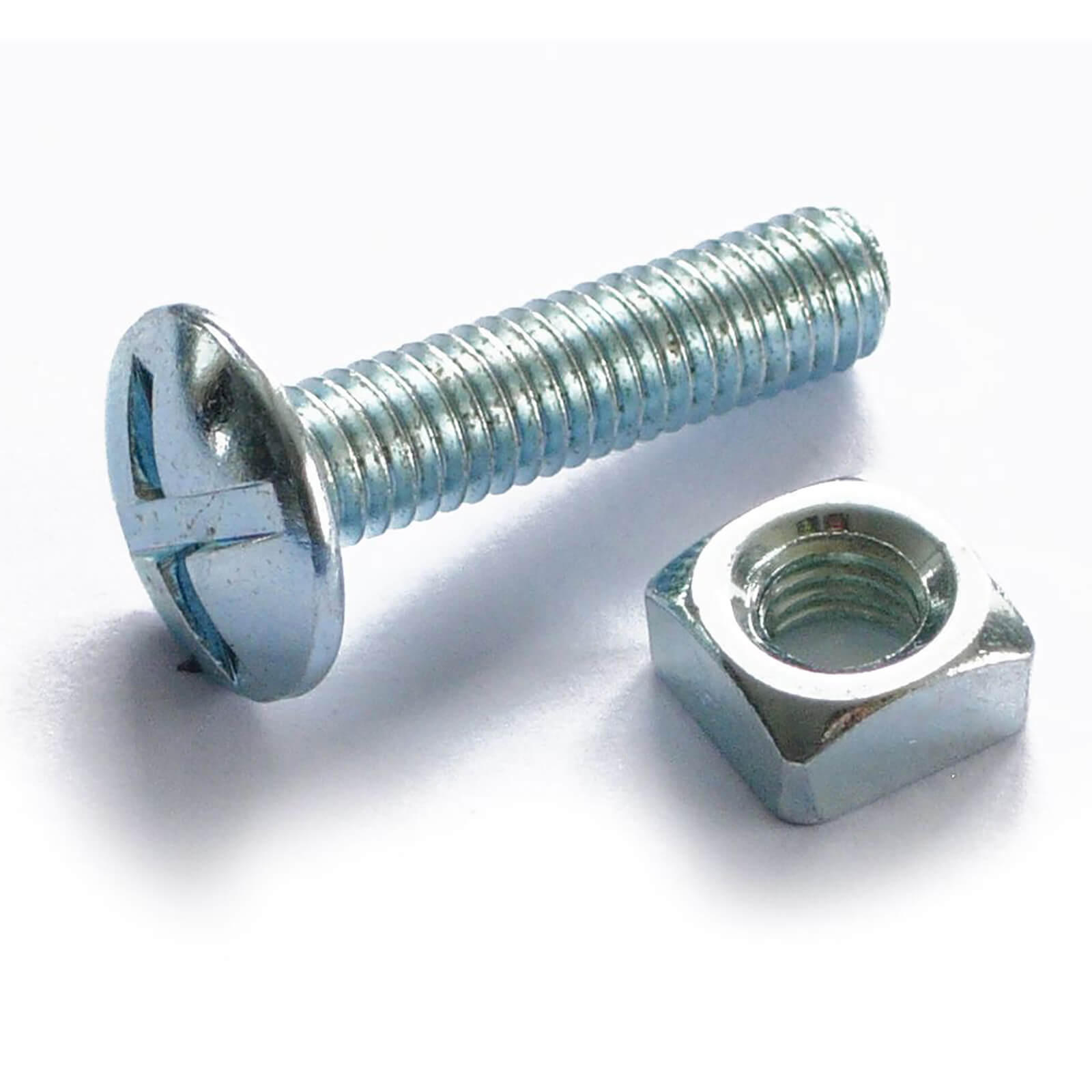 Roofing Bolt - Bright Zinc Plated - M6 30mm - 10 Pack