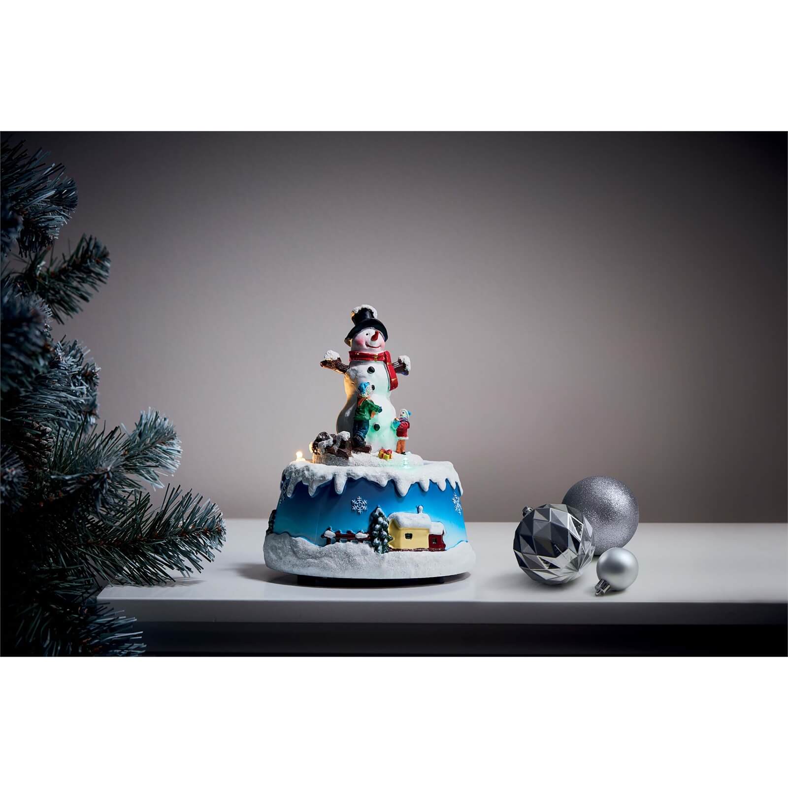 Snowman Musical LED Christmas Decoration - Battery Operated