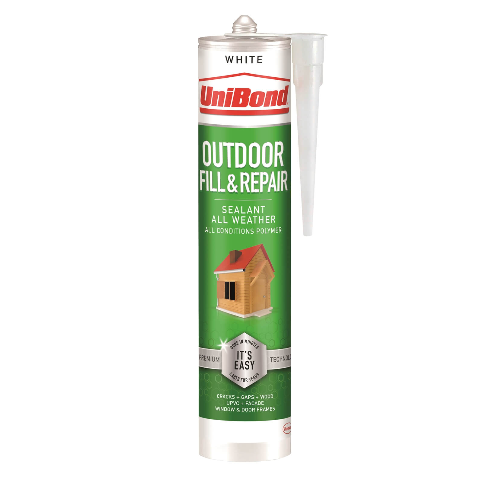 UniBond Outdoor Fill & Repair Sealant White Cartridge 389g