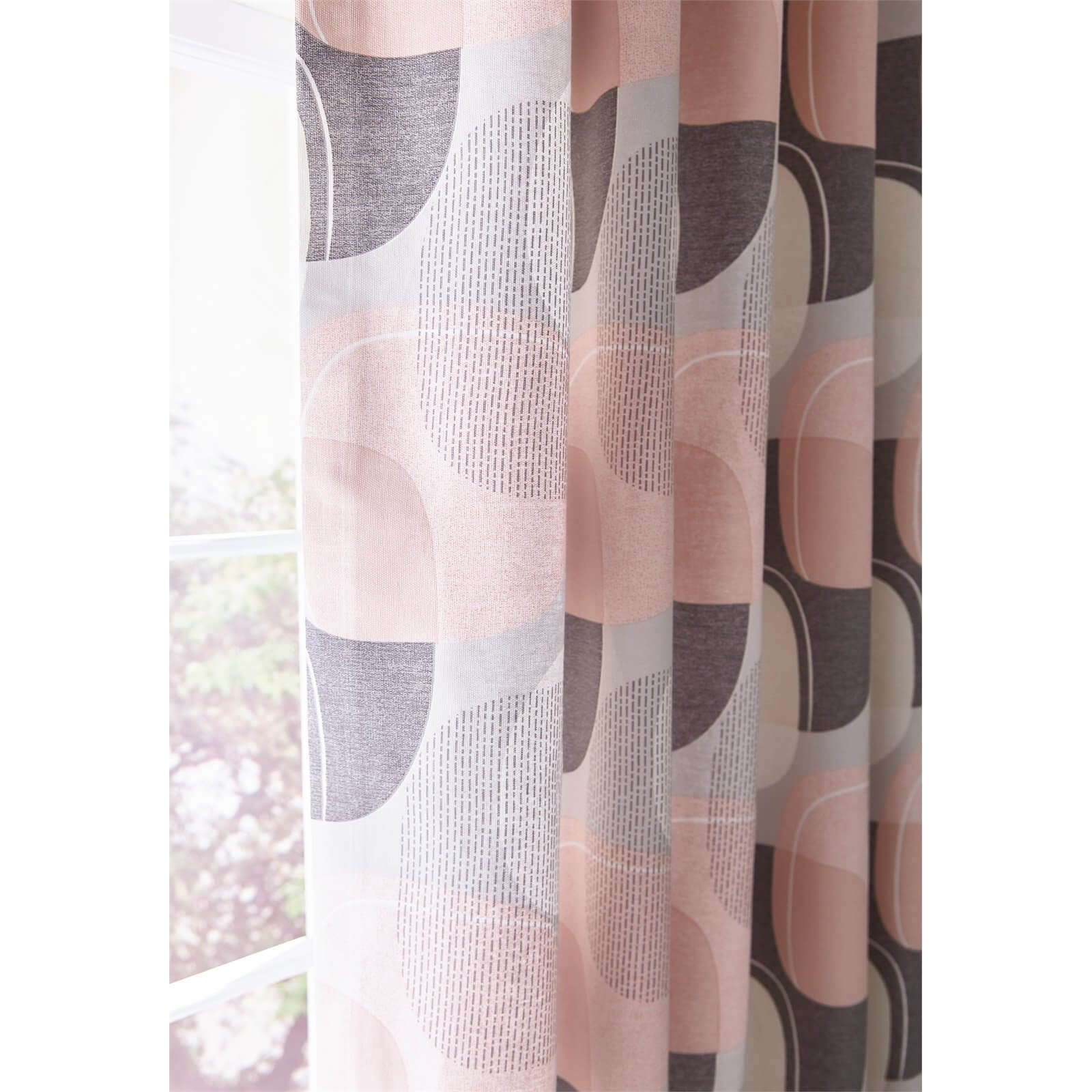 Helena Springfield Copenhagen Arken Lined Curtains - 168x183cm - Blush