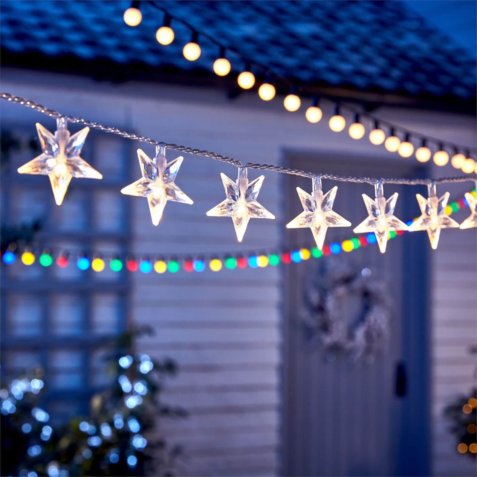 100 Star Party Lights - Bright White