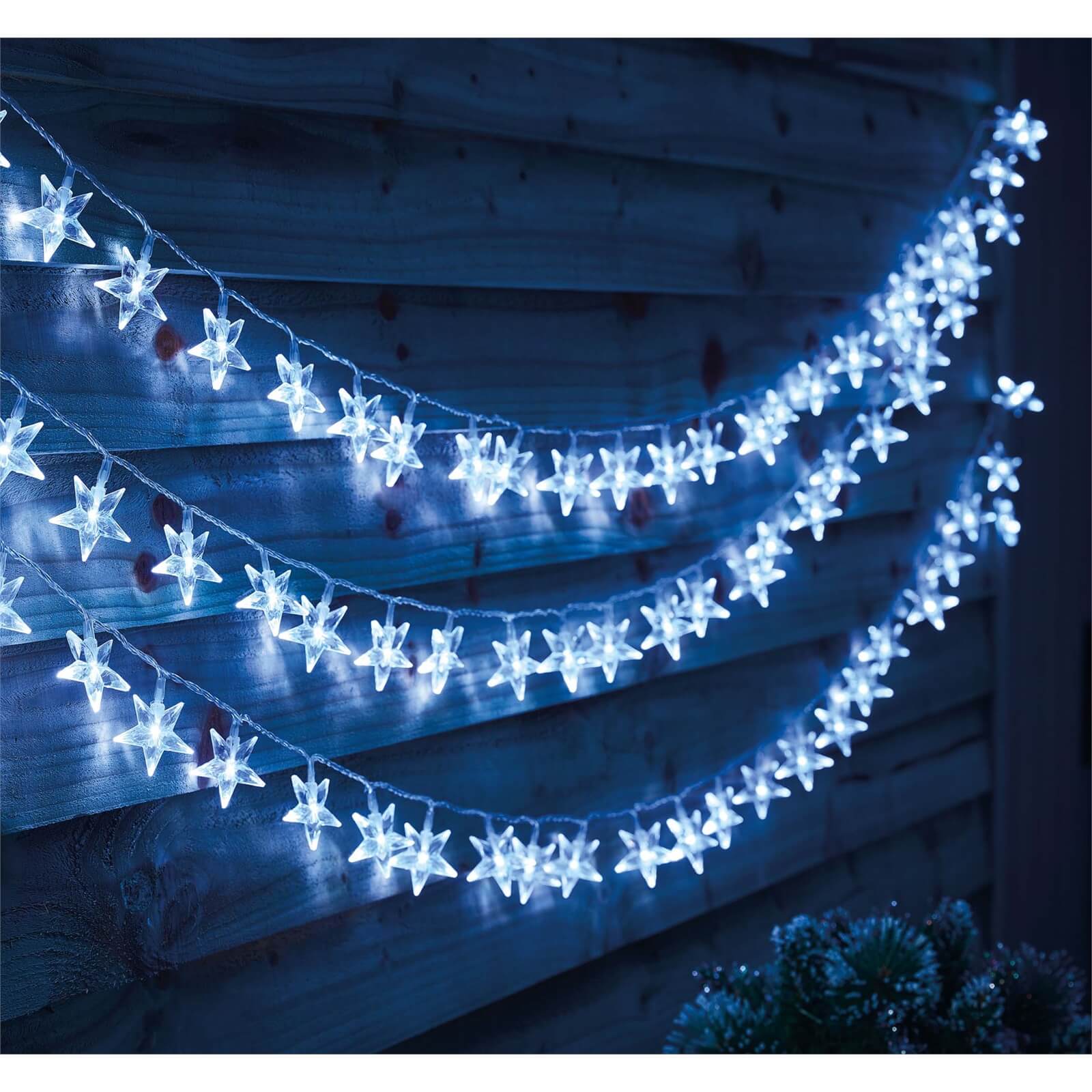 100 Star Party Lights - Bright White