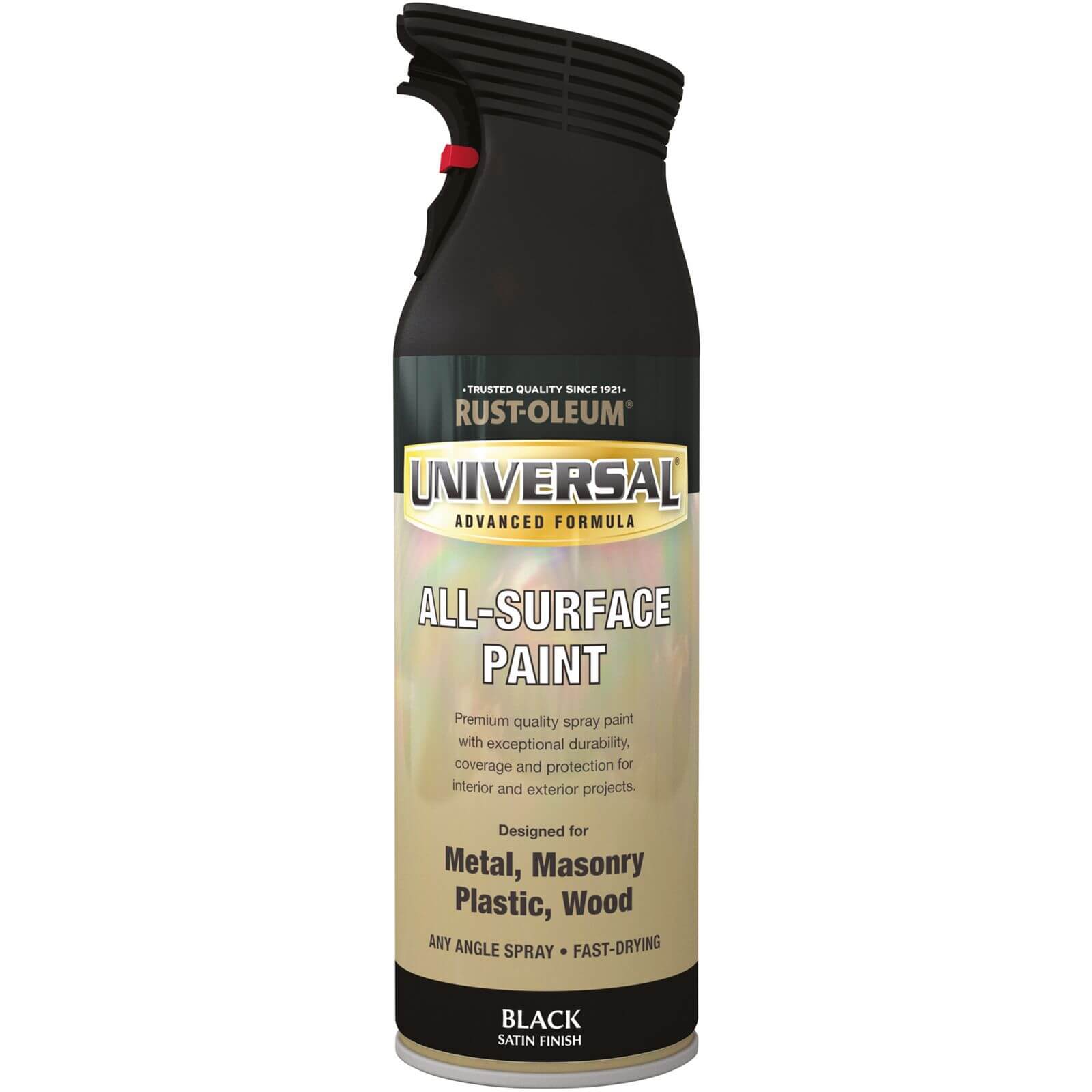 Rust-Oleum Universal Satin Spray Paint - Black - 400ml