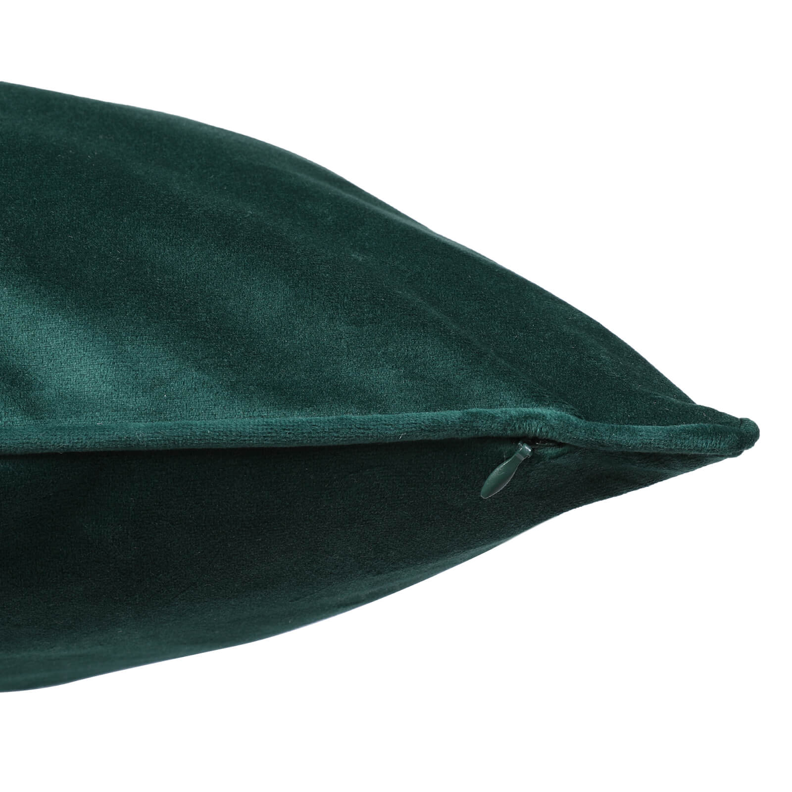 Large Plain Velvet Cushion - Emerald - 58x58cm