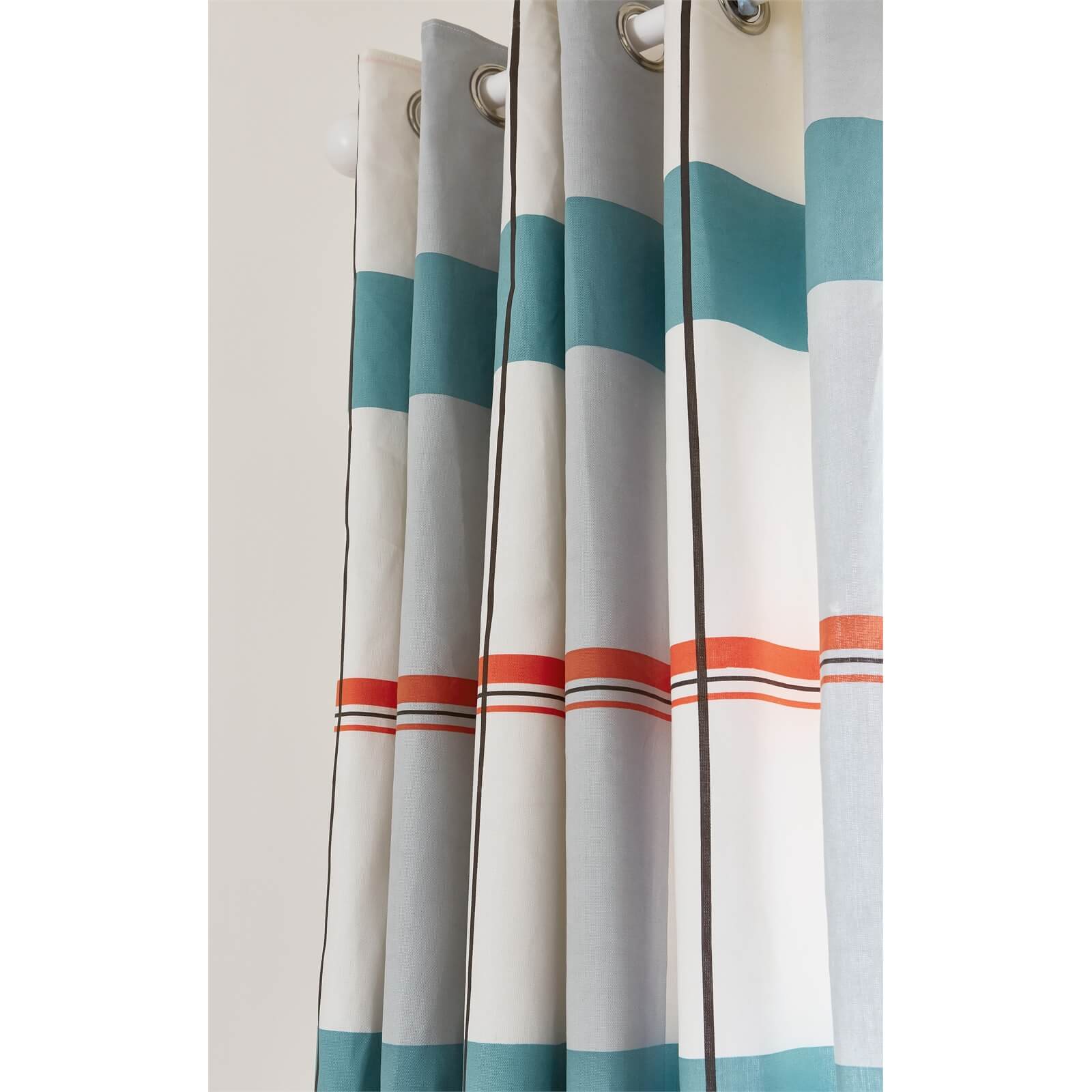 Helena Springfield Copenhagen Klint Lined Curtains - 66x72 - Coral