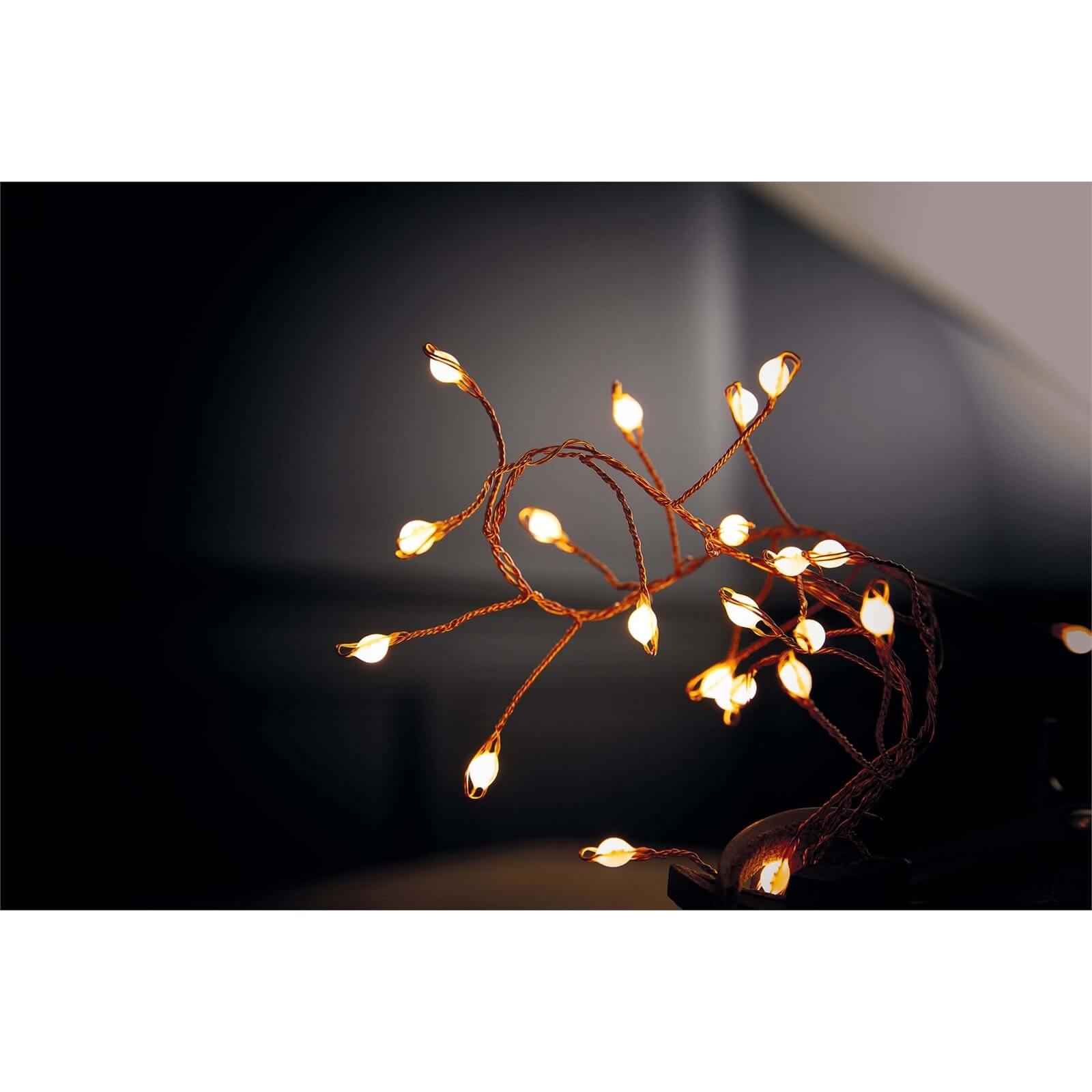 240 Gold Wire Garland Lights Large LED Warm White