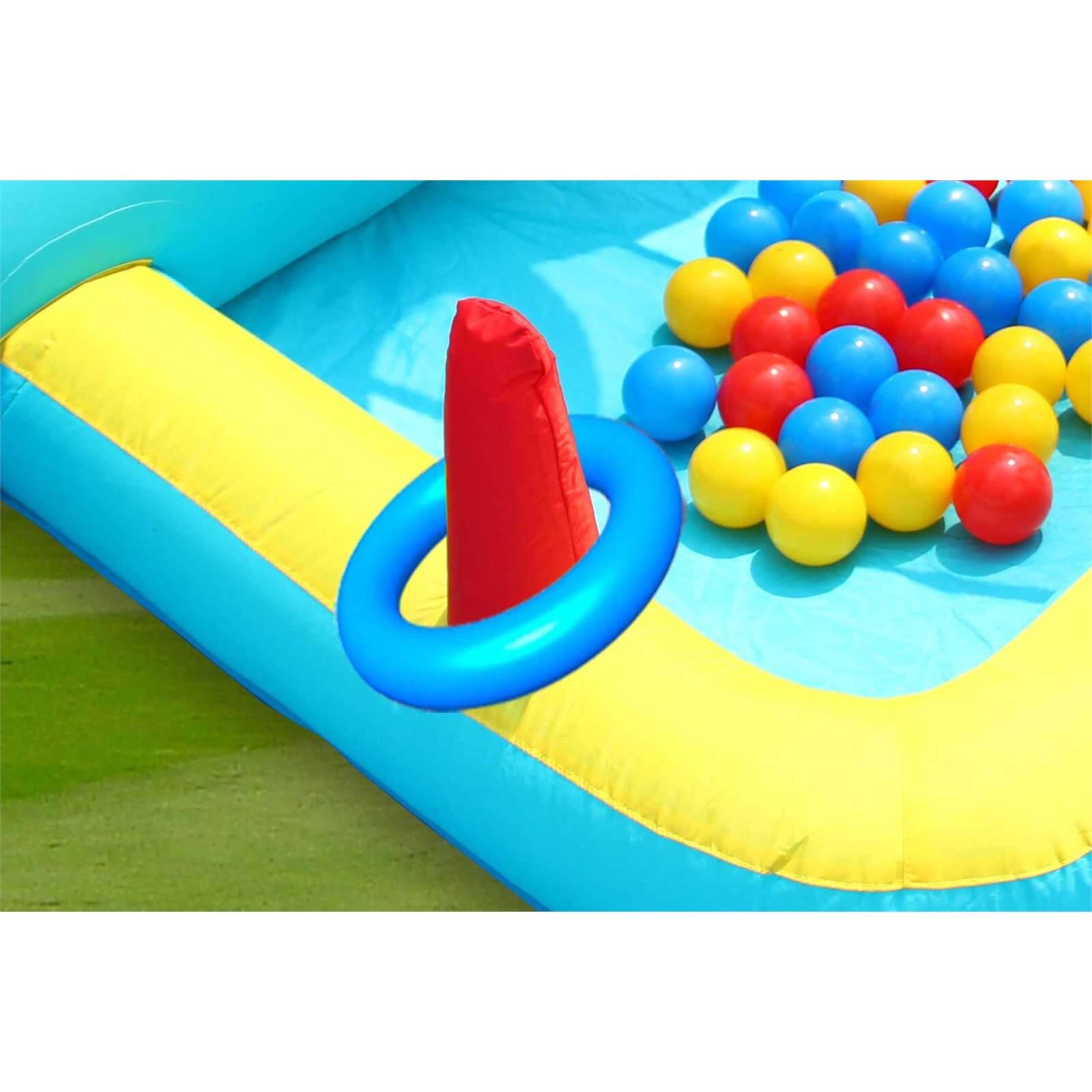 Happy Hop Inflatable With Slide Adventure Combo