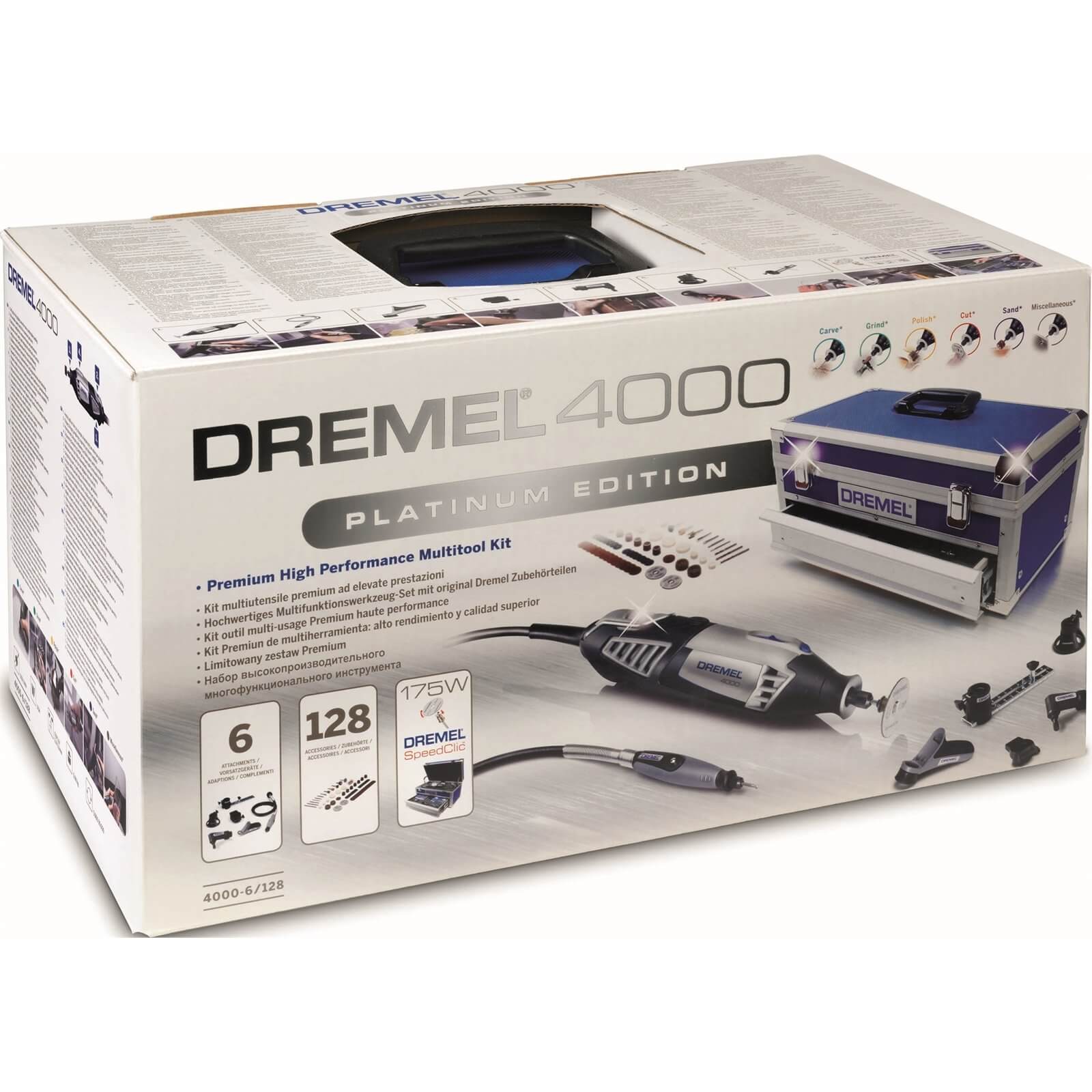 Dremel 4000-6/128 Multi-Tool Platinum Kit