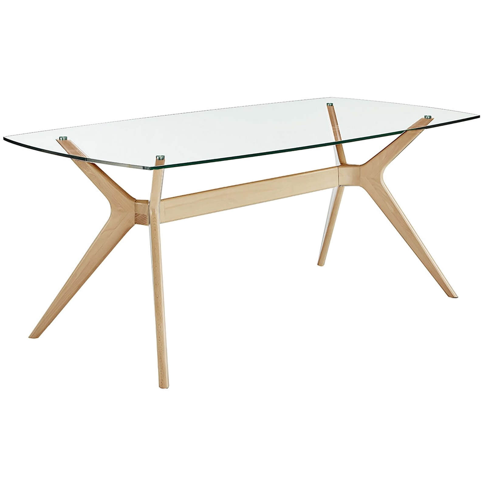 Riga Glass Top Dining Table