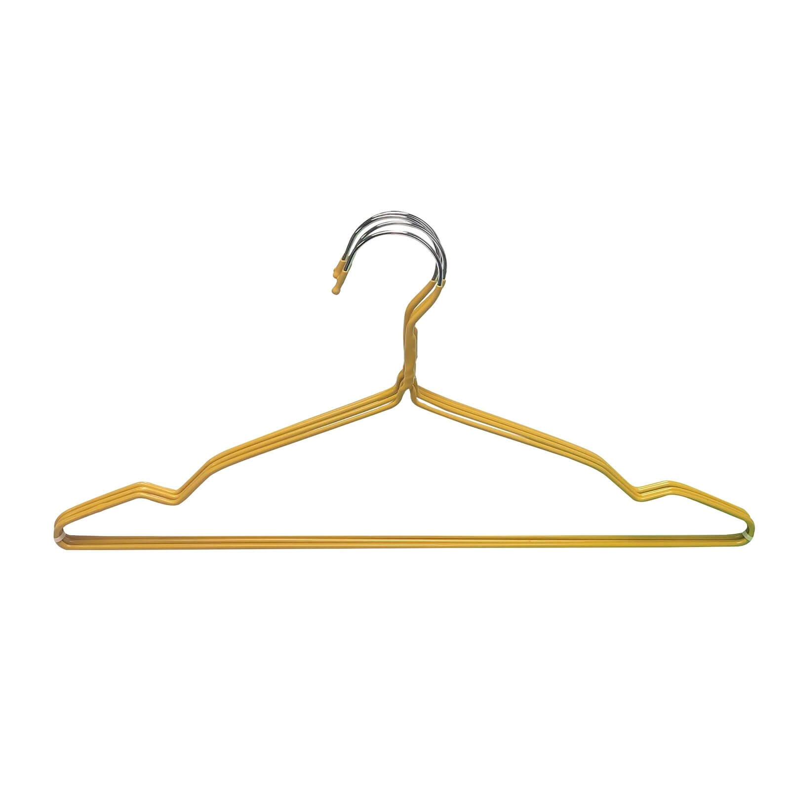 20 Clothes Coated Hangers - Ochre