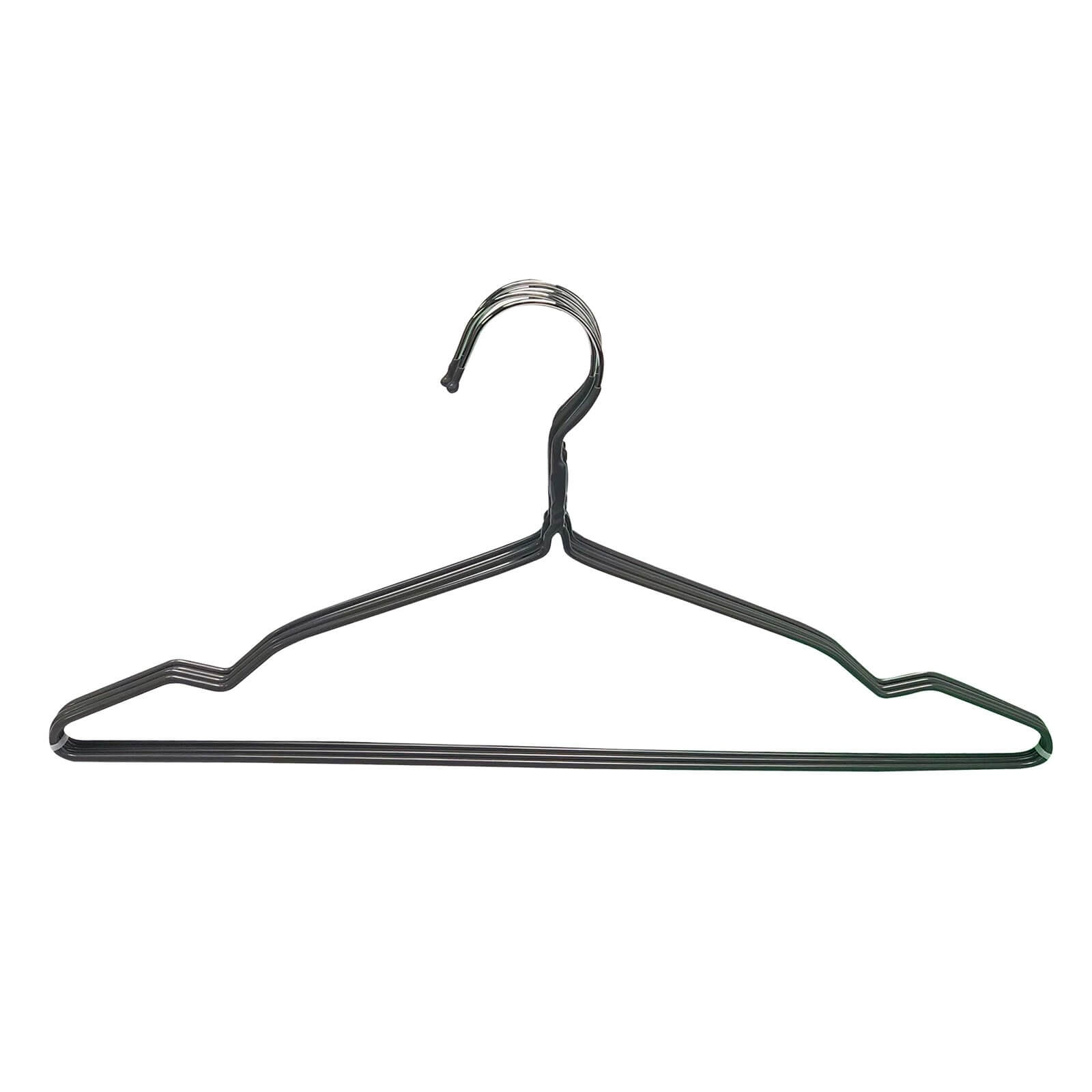 20 Clothes Coated Hangers - Grey