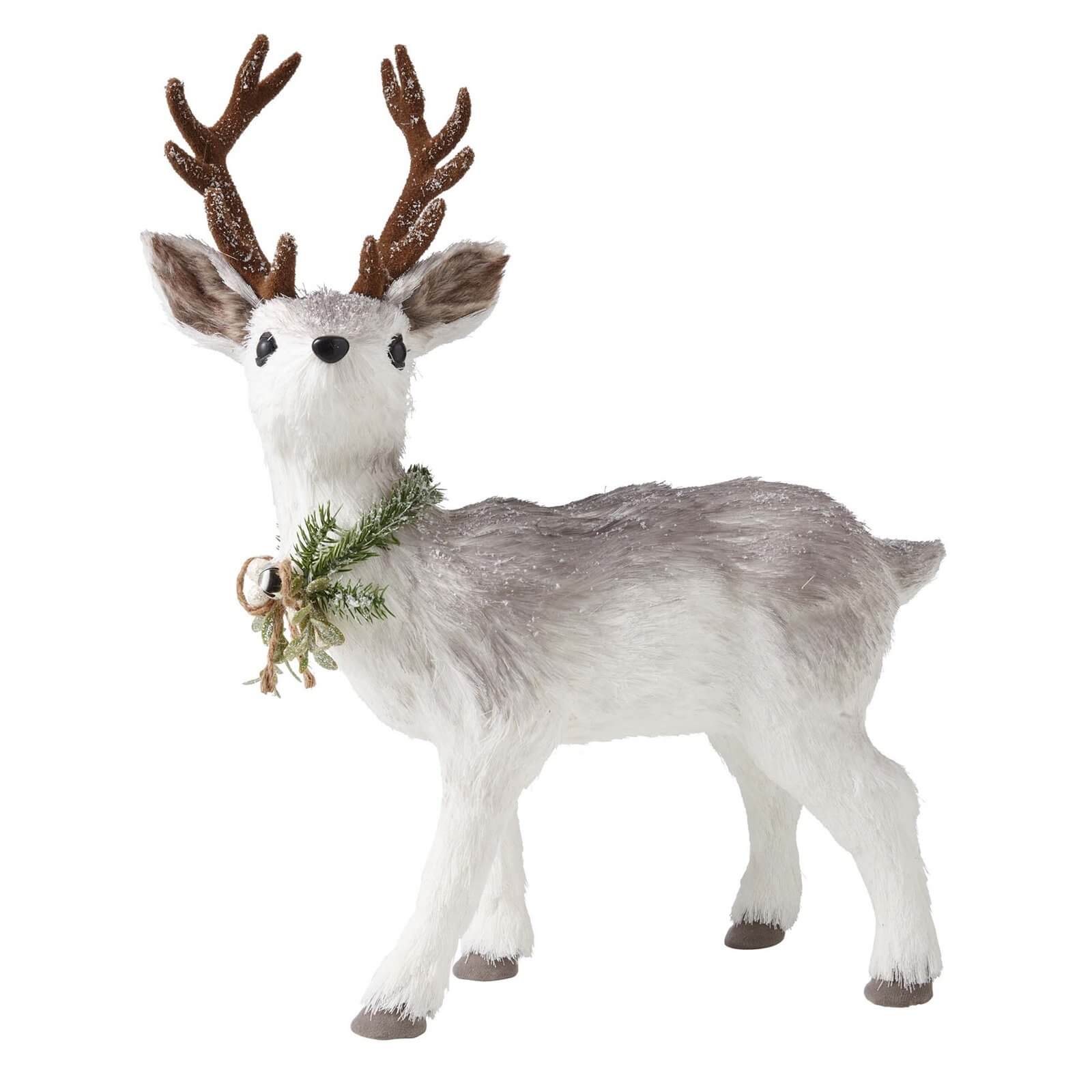 Standing Reindeer With Wreath