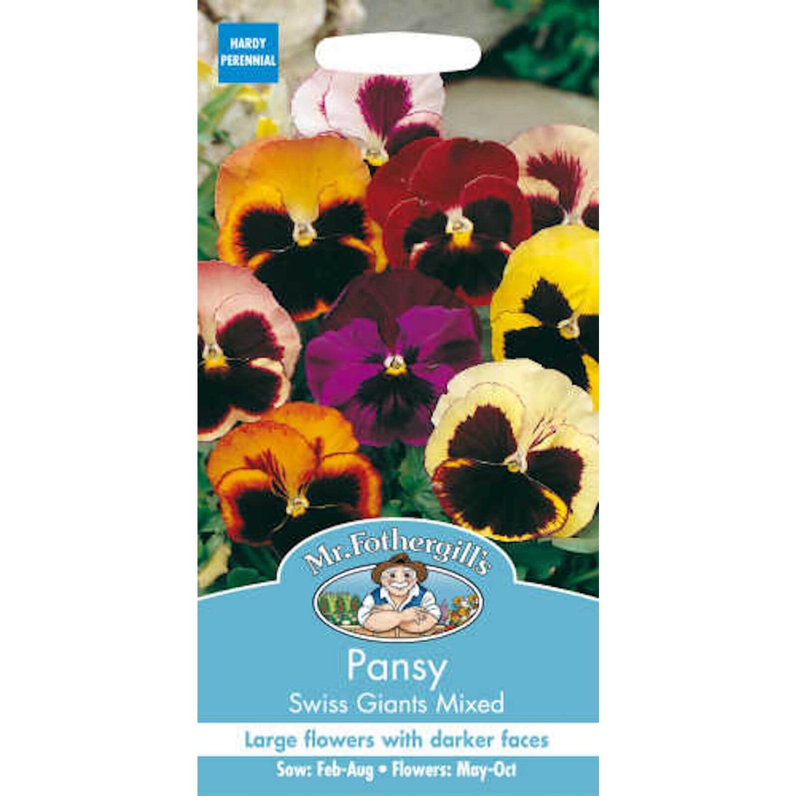 Mr. Fothergill's Pansy Swiss Giants Mixed (Viola X Wittrockina) Seeds