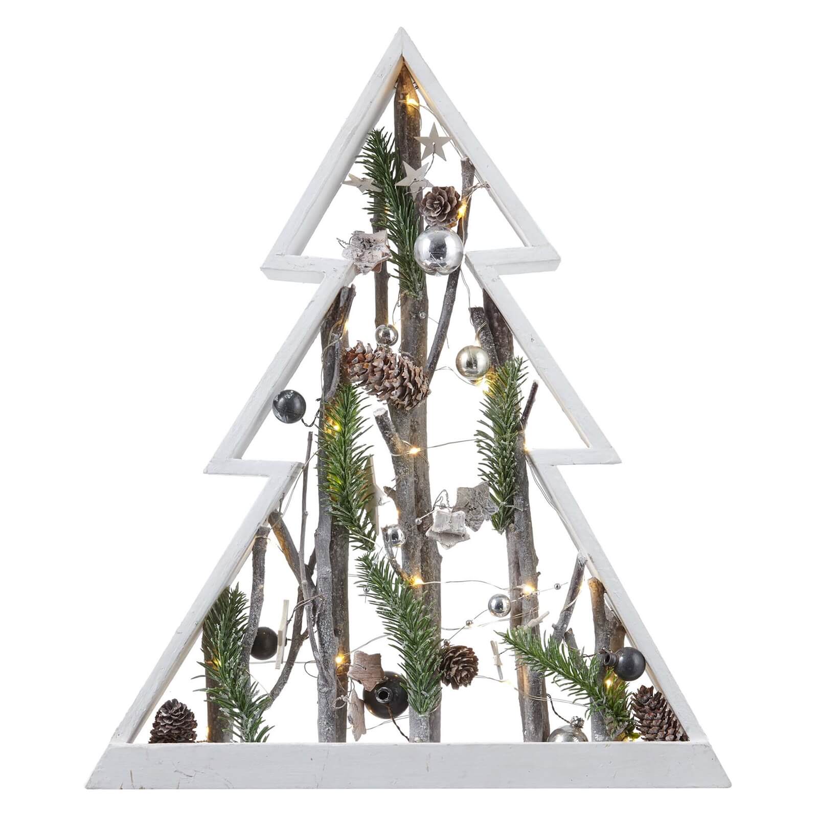 Wooden Twig Tree Light Up Decoration (Battery Operated)