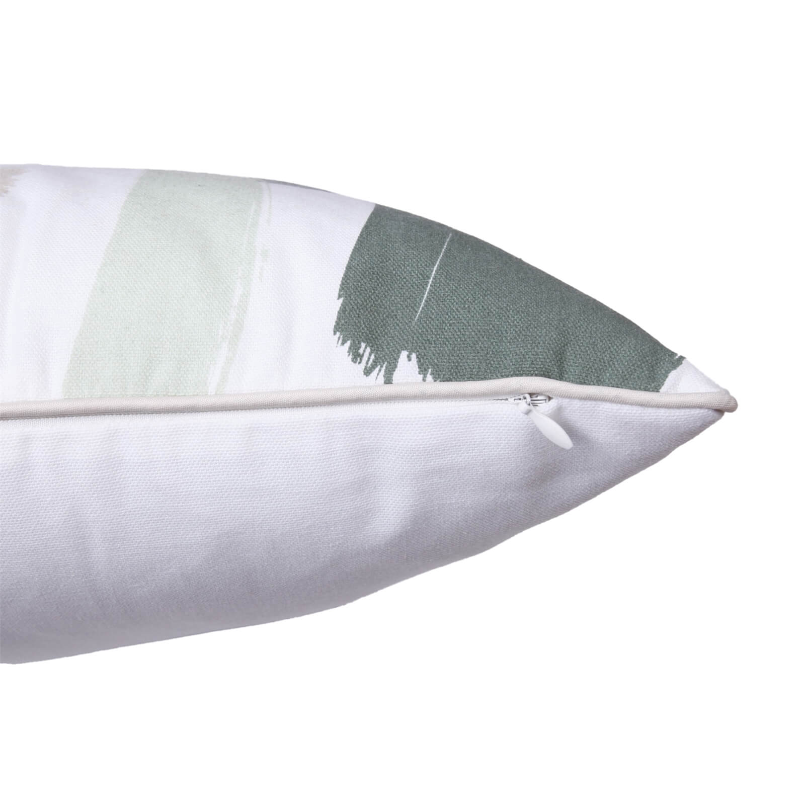 Abstract Floral Cushion - Green & Blush - 45x45cm