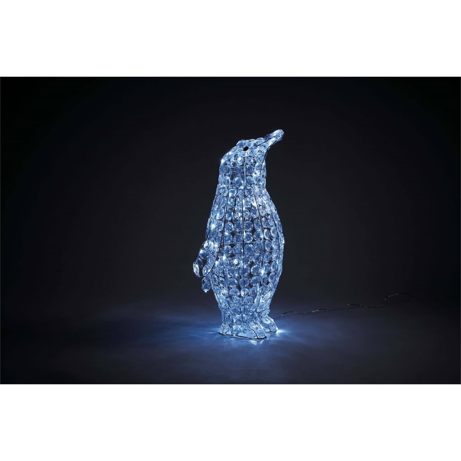 Acrylic LED Crystal Penguin Silhouette 60cm